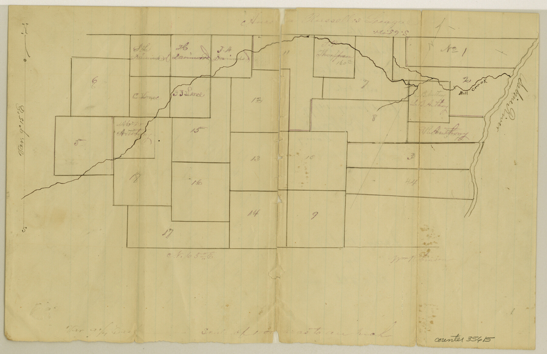 35615, Sabine County Sketch File 6a, General Map Collection