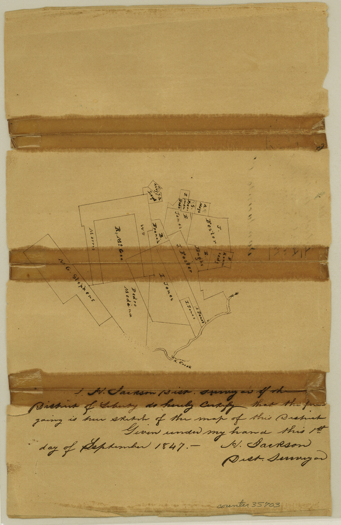 35703, San Jacinto County Sketch File 6, General Map Collection