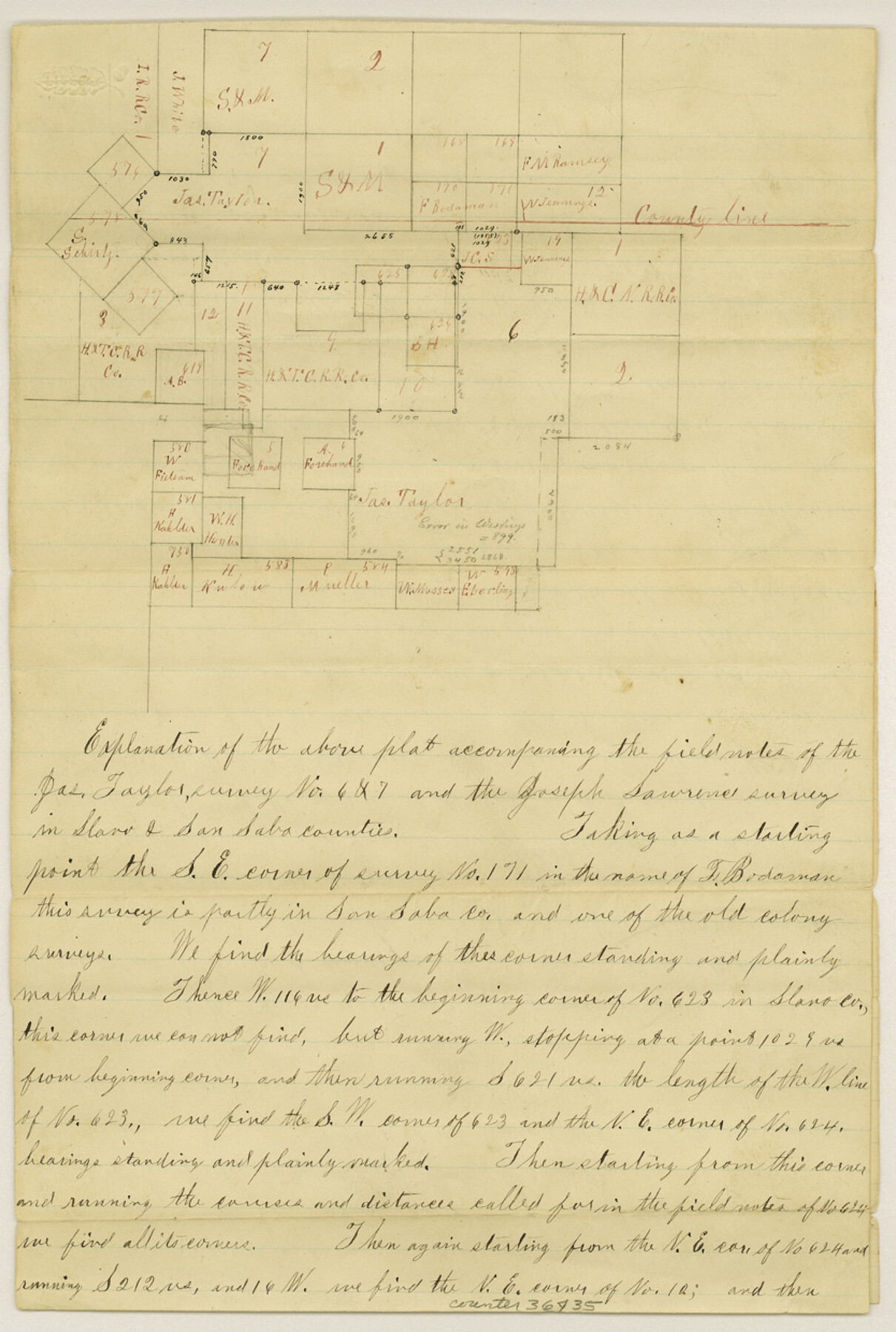 36435, San Saba County Sketch File 11, General Map Collection