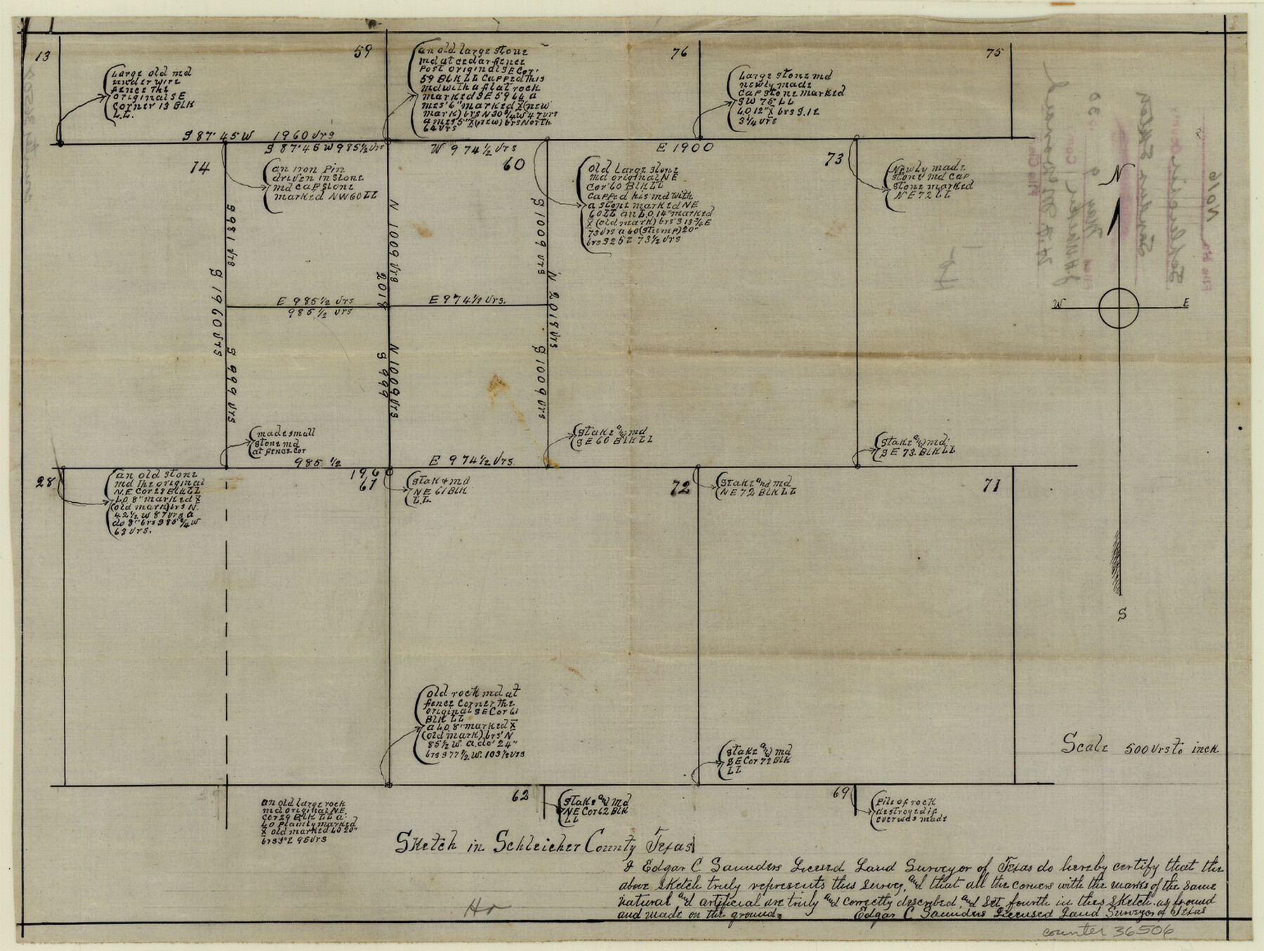 36506, Schleicher County Sketch File 16, General Map Collection