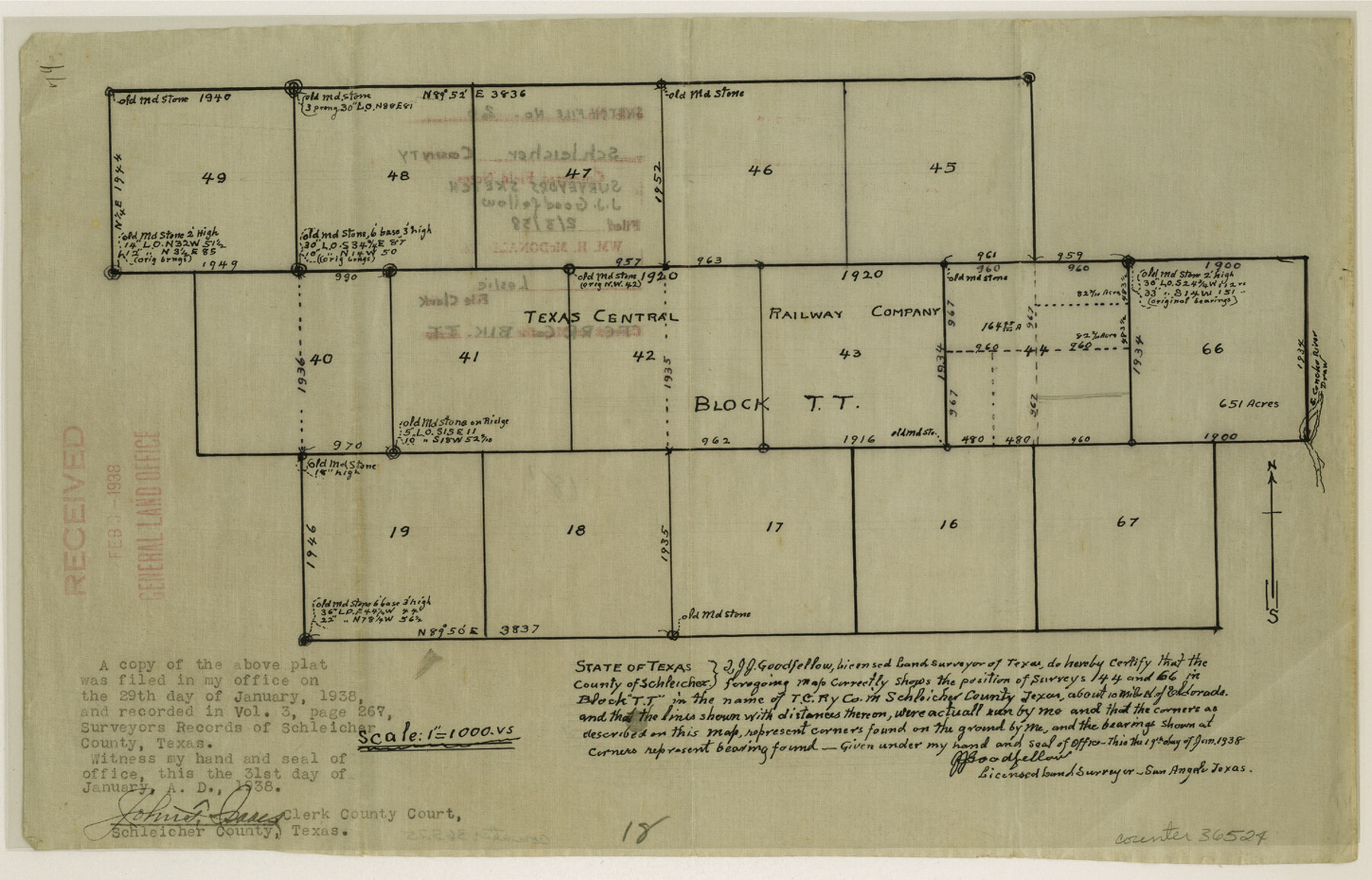 36524, Schleicher County Sketch File 26, General Map Collection