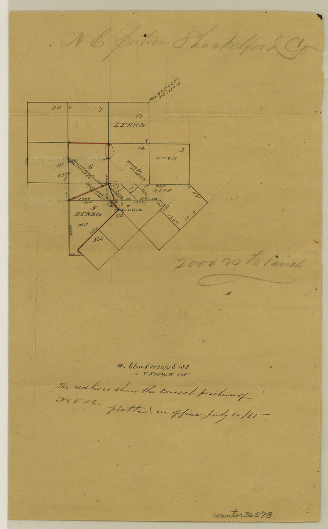 36578, Shackelford County Sketch File 5, General Map Collection