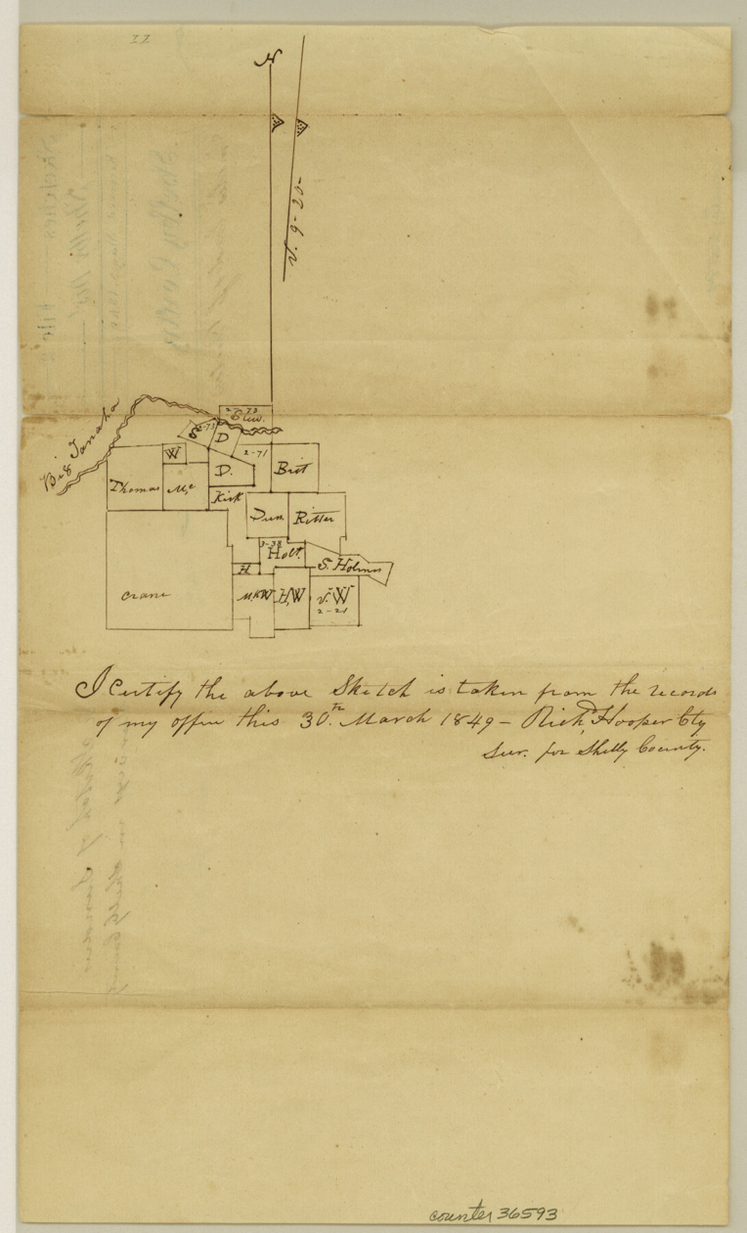 36593, Shelby County Sketch File 2, General Map Collection