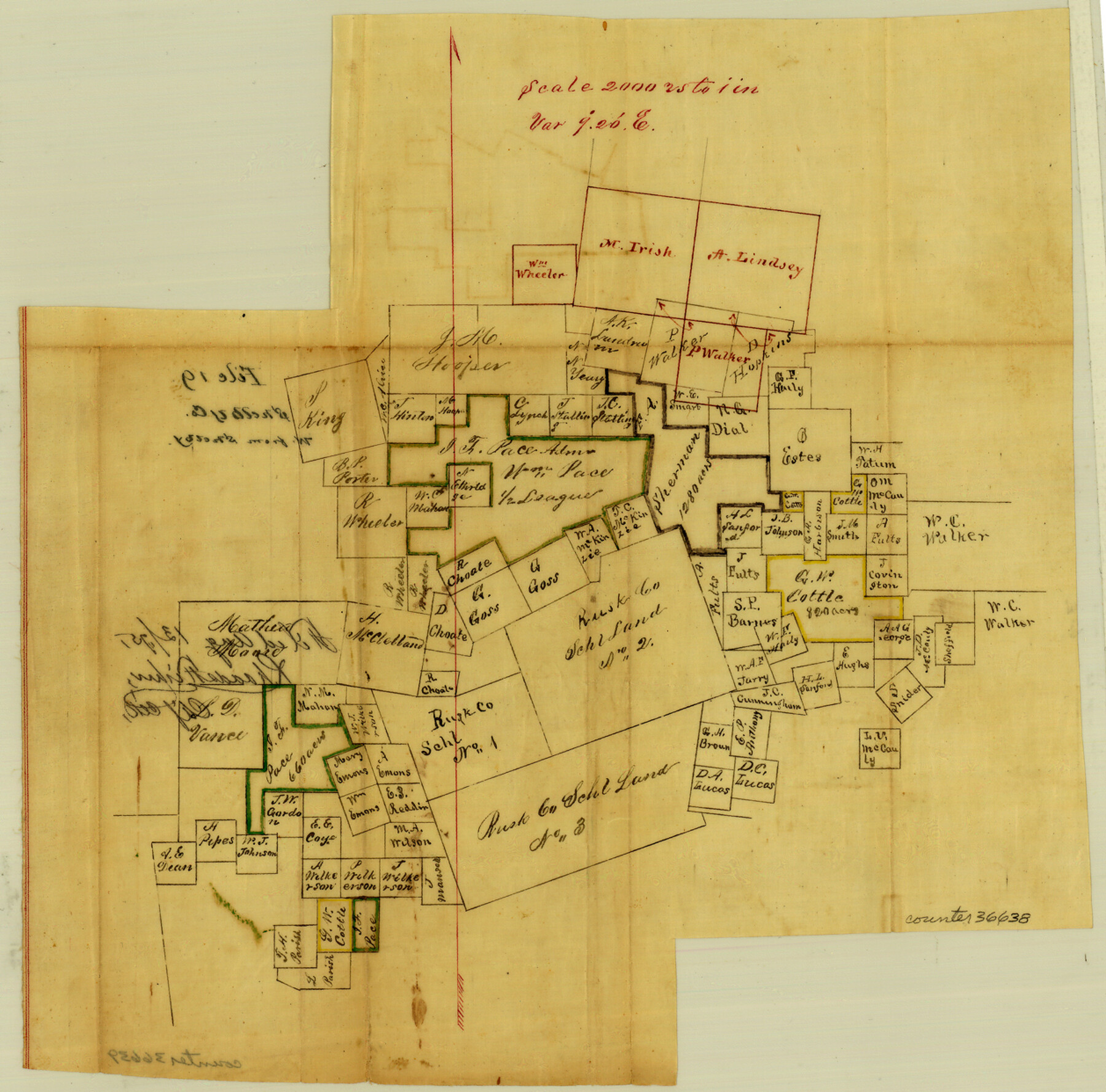 36638, Shelby County Sketch File 19, General Map Collection