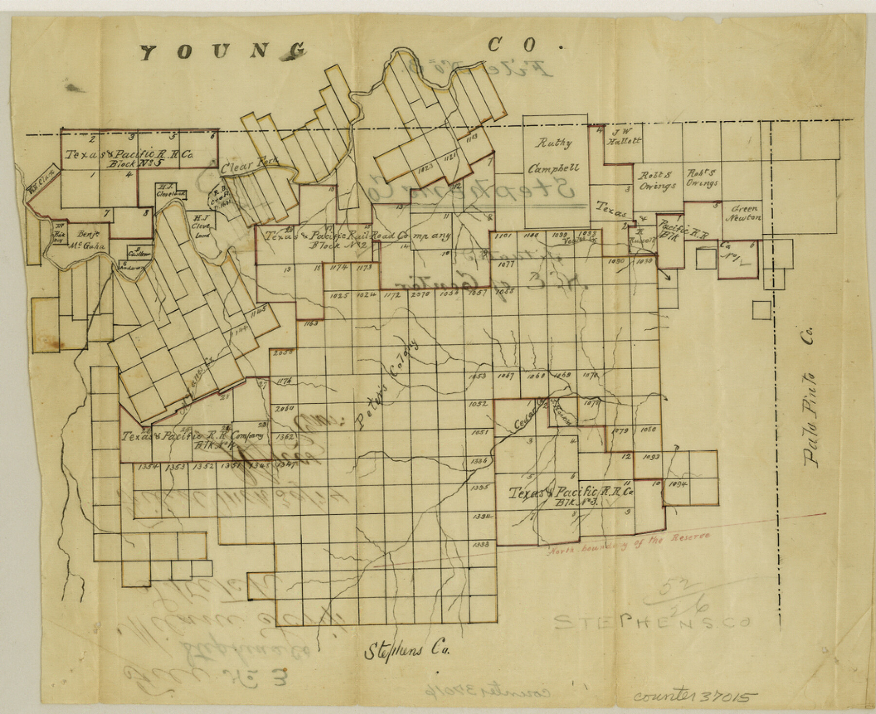 37015, Stephens County Sketch File 3, General Map Collection
