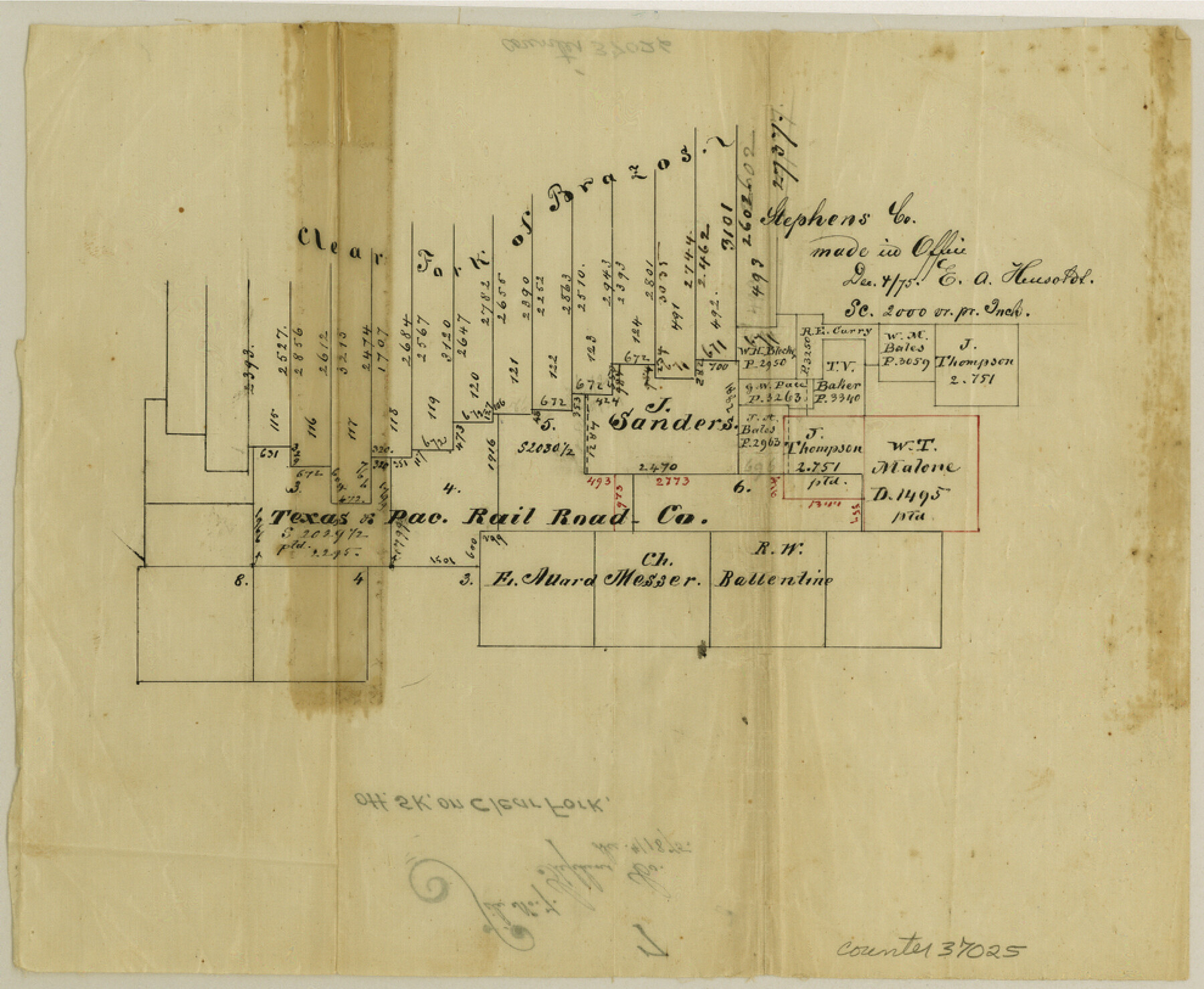 37025, Stephens County Sketch File 7, General Map Collection