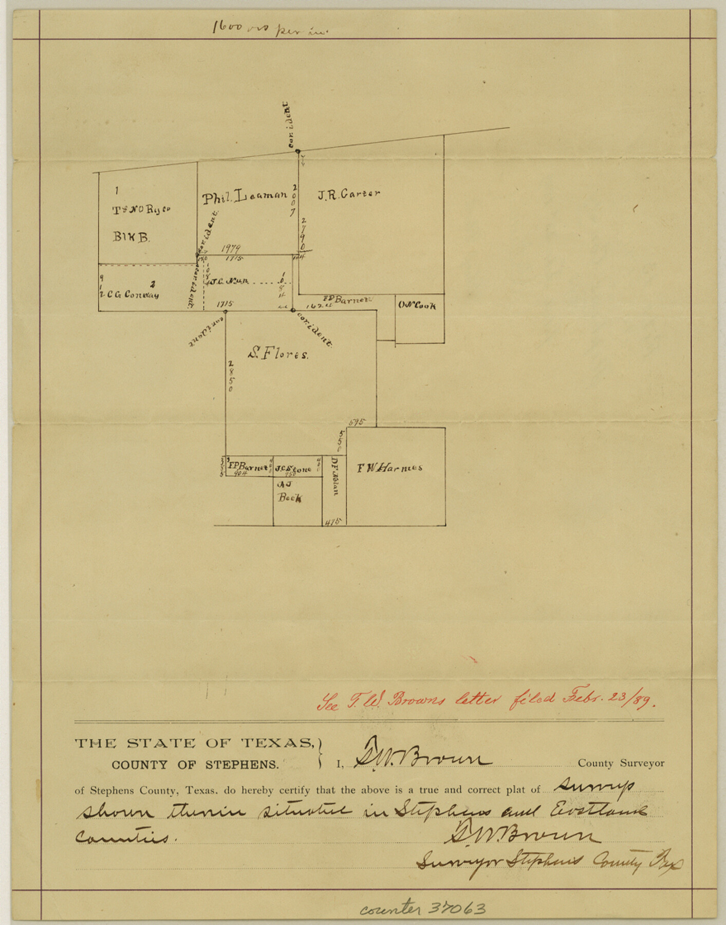 37063, Stephens County Sketch File 13, General Map Collection