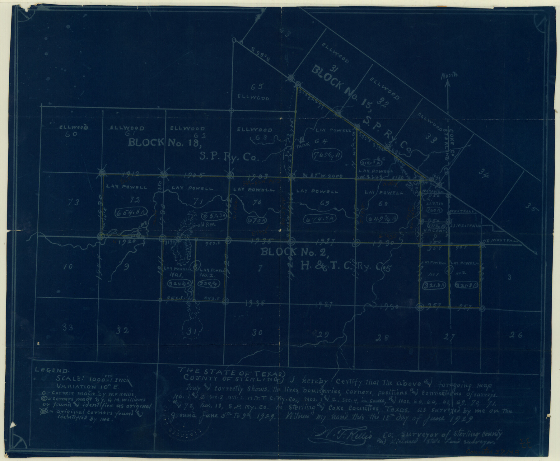 37148, Sterling County Sketch File 11, General Map Collection