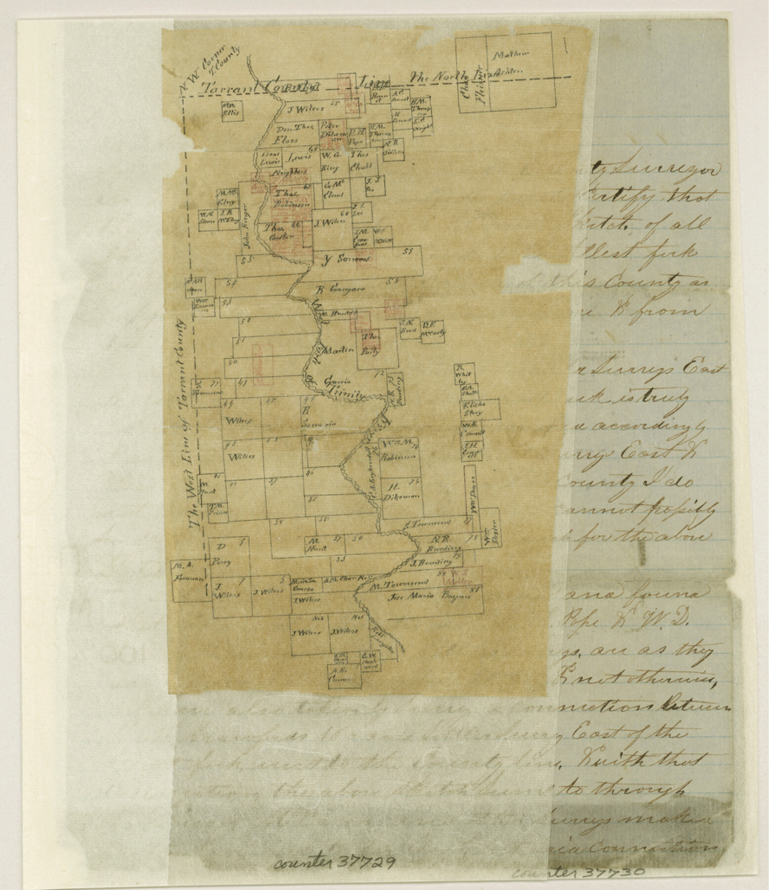 37729, Tarrant County Sketch File 22, General Map Collection