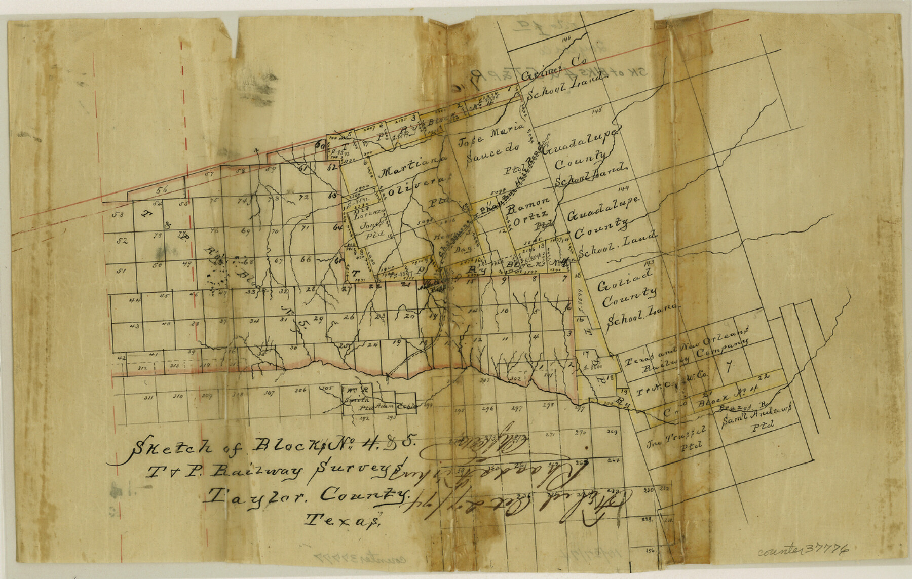 37776, Taylor County Sketch File 1a, General Map Collection