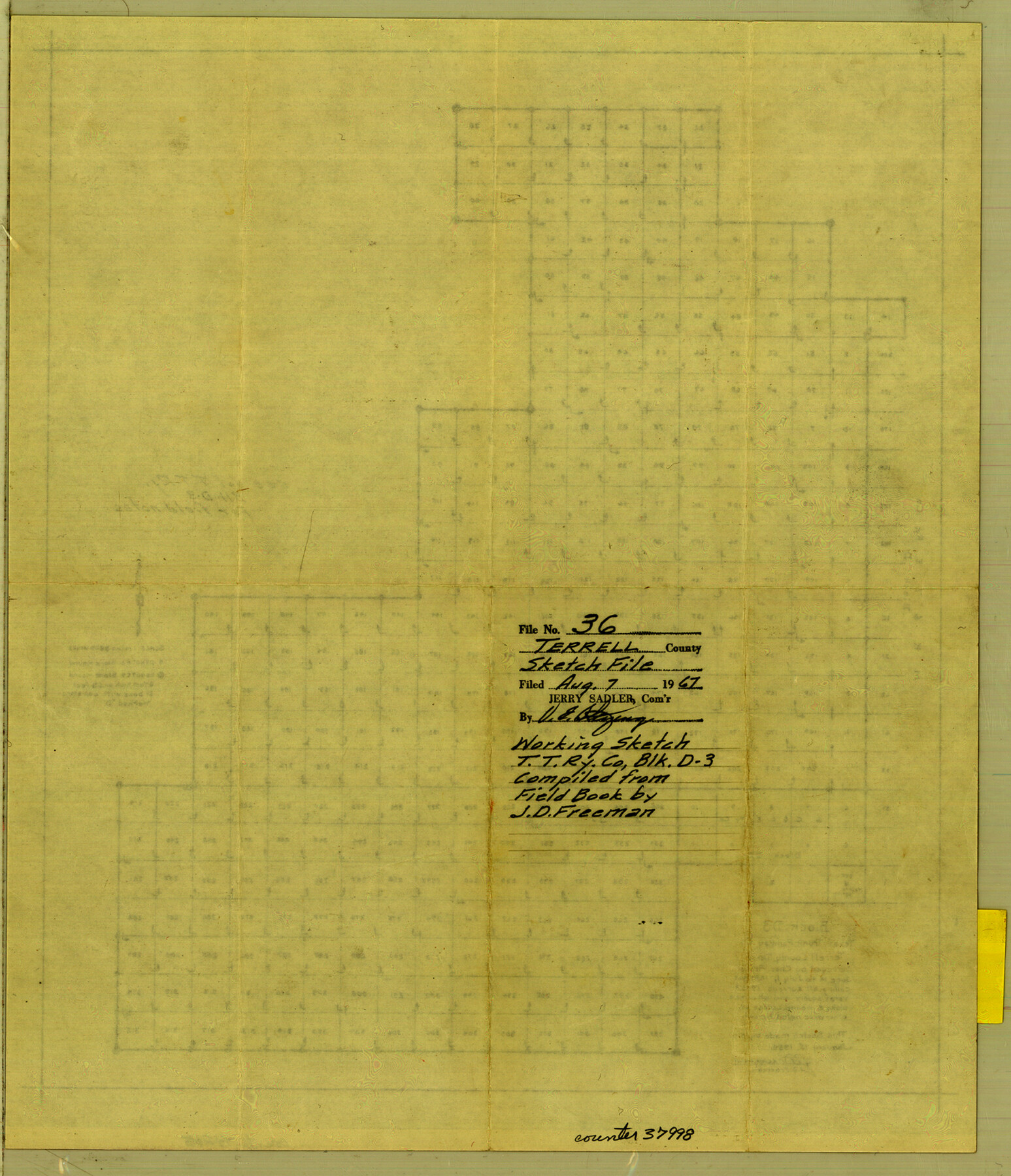 37998, Terrell County Sketch File 36, General Map Collection