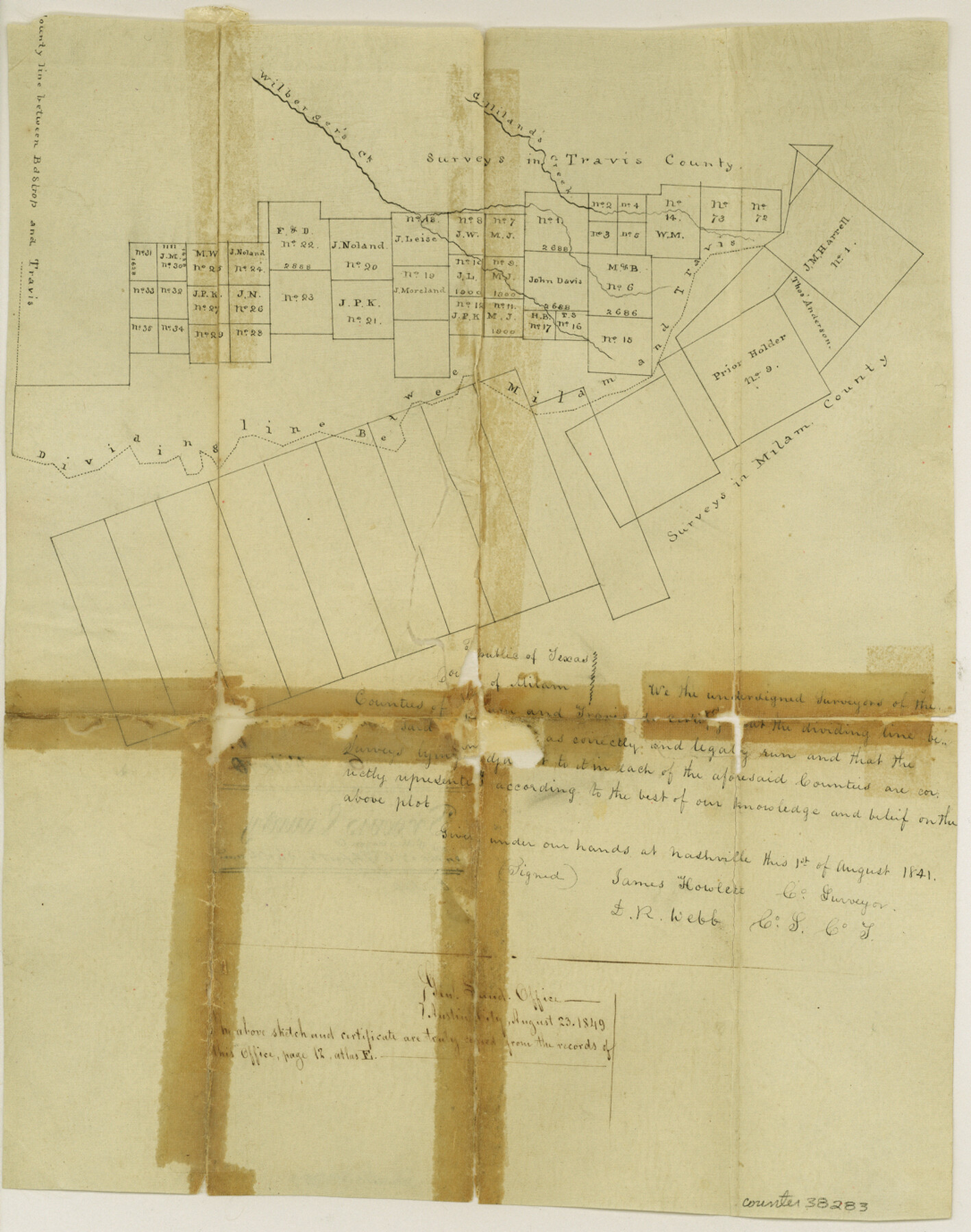 38283, Travis County Sketch File 6, General Map Collection