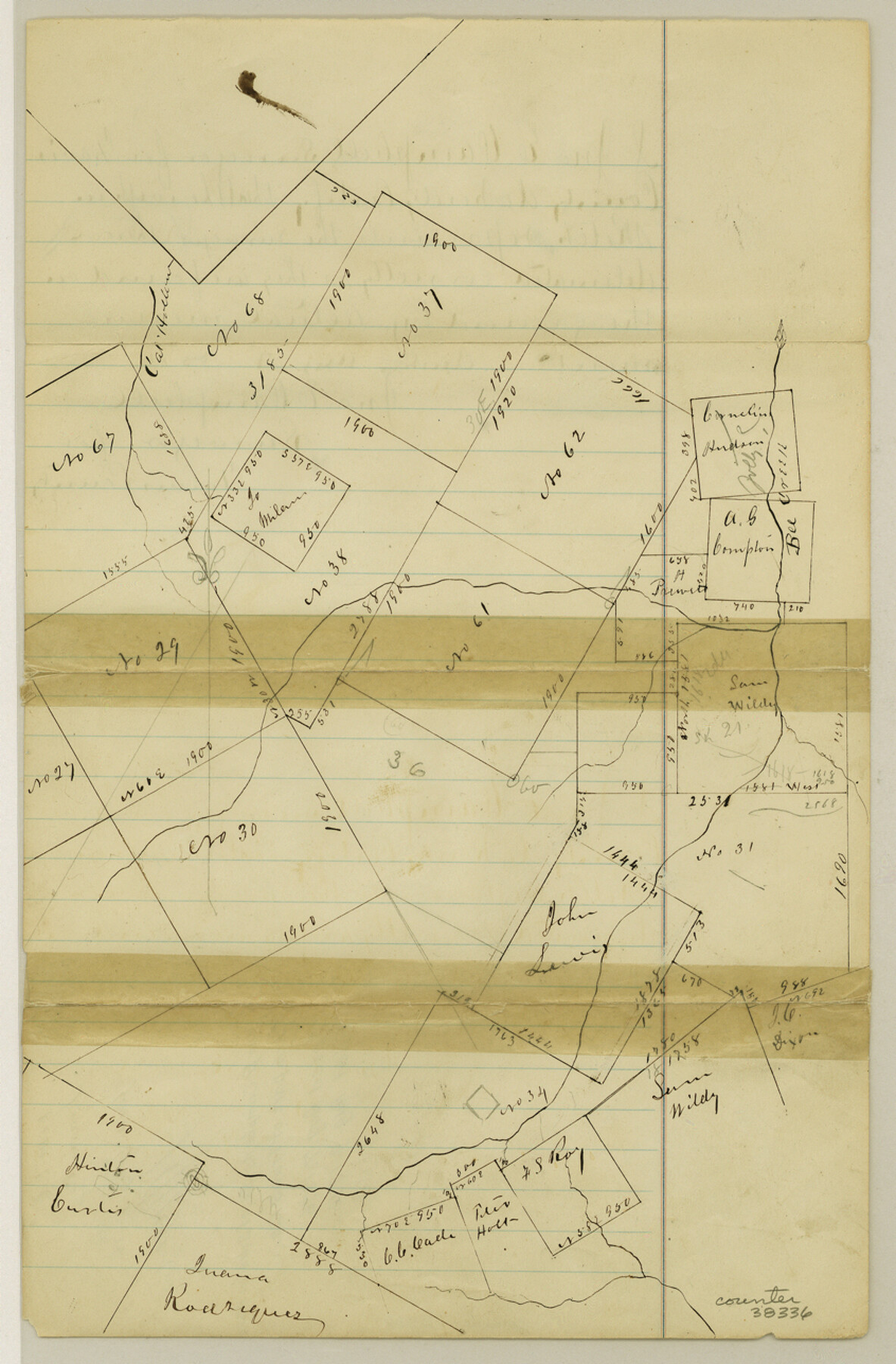 38336, Travis County Sketch File 26, General Map Collection