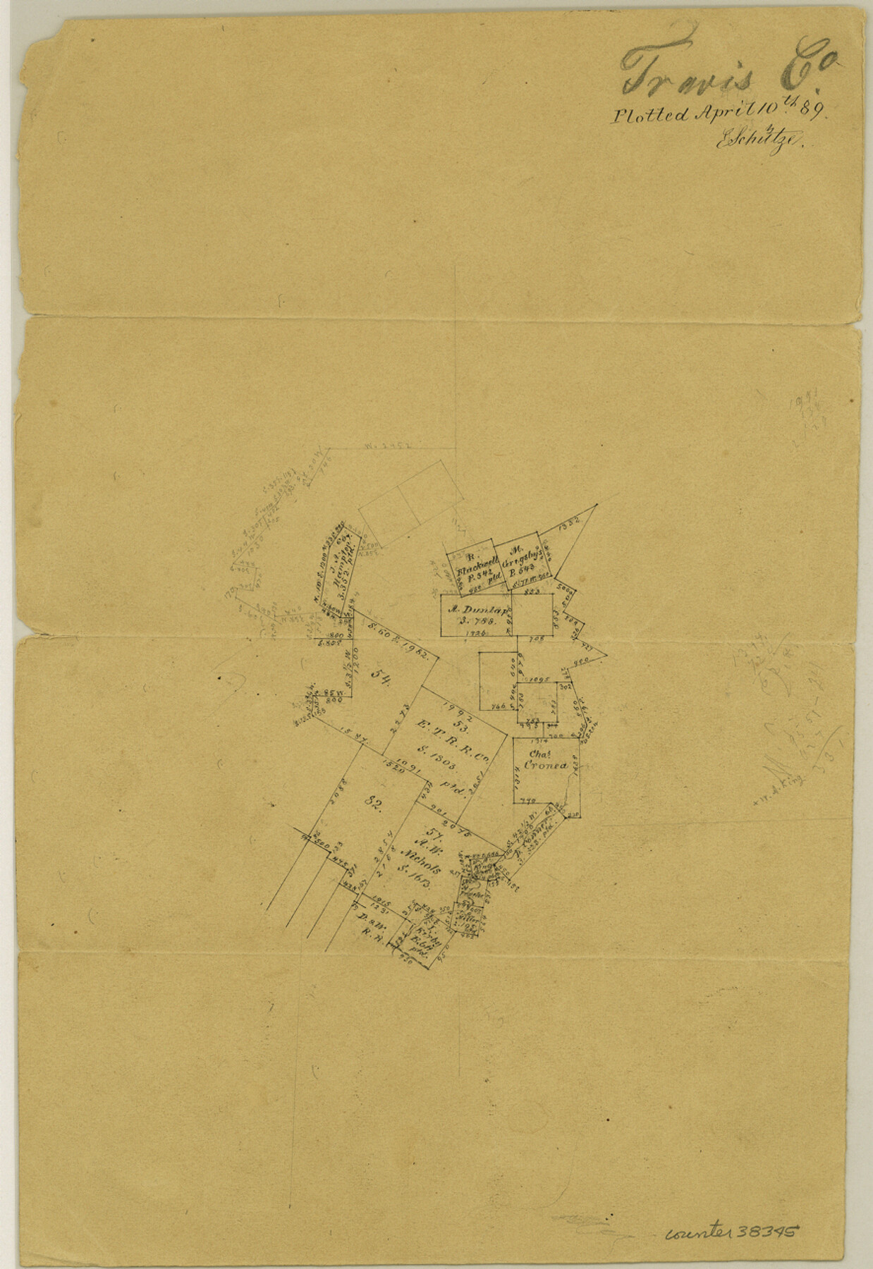 38345, Travis County Sketch File 31, General Map Collection