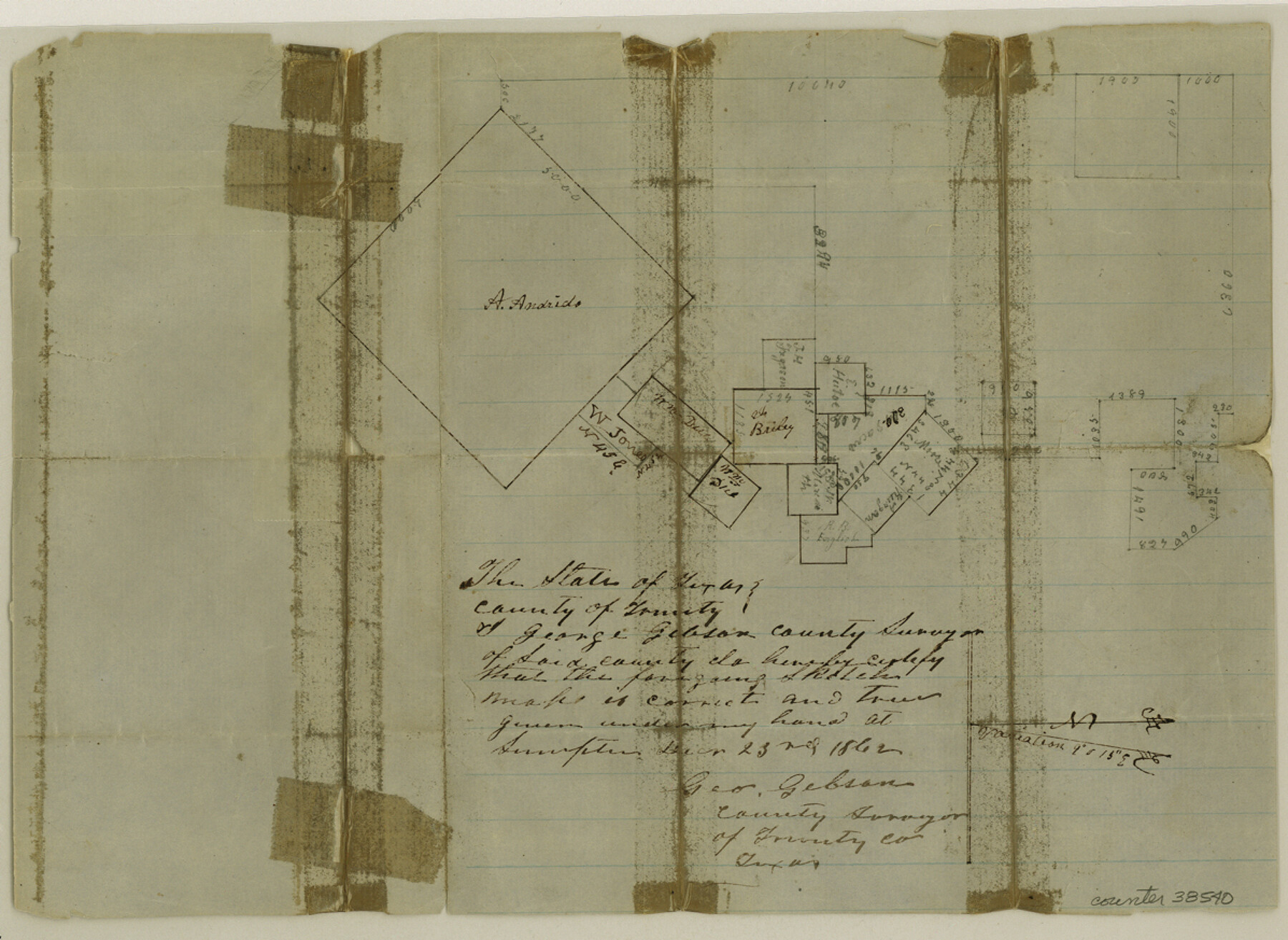 38540, Trinity County Sketch File 14, General Map Collection