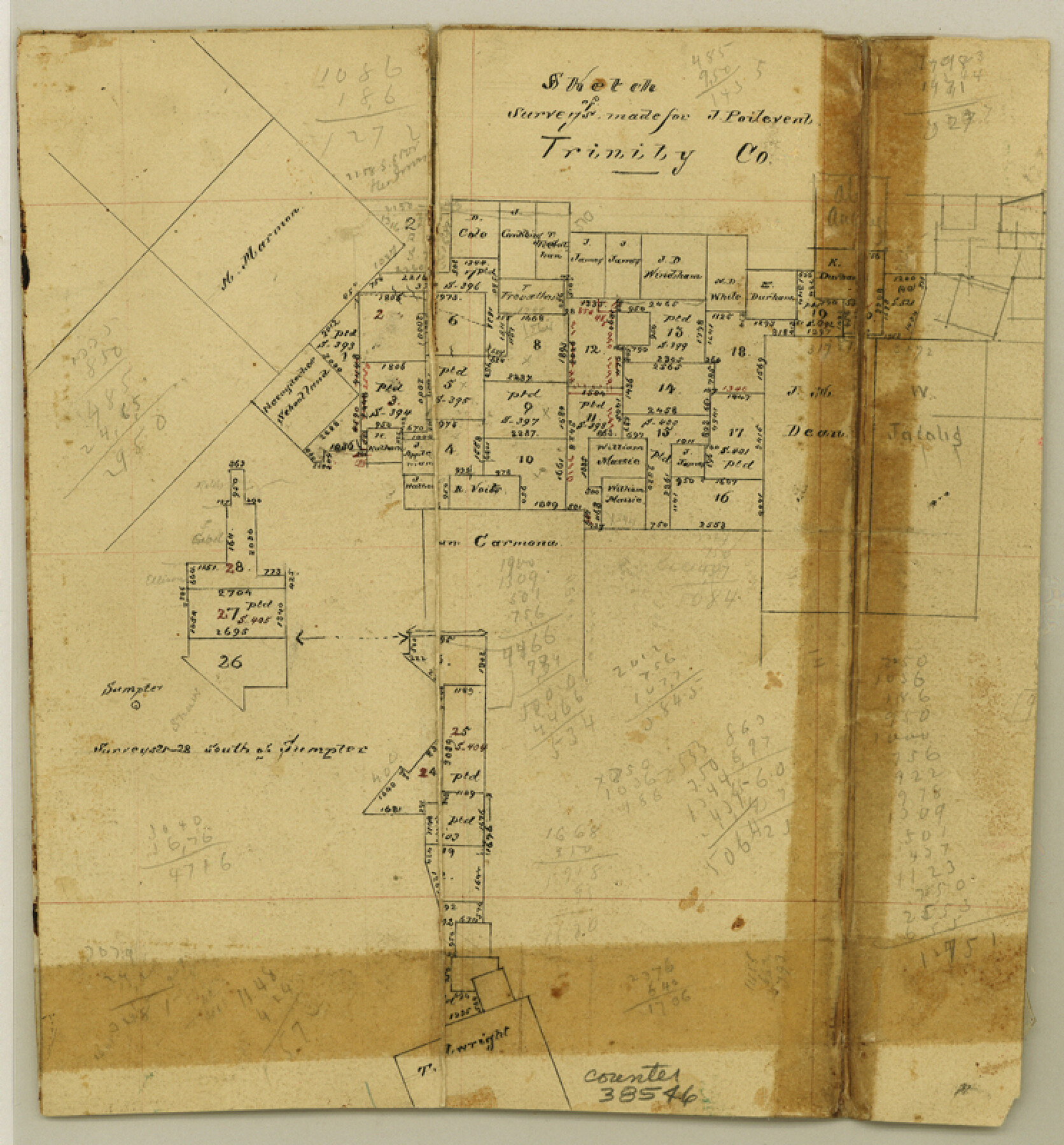38546, Trinity County Sketch File 17, General Map Collection