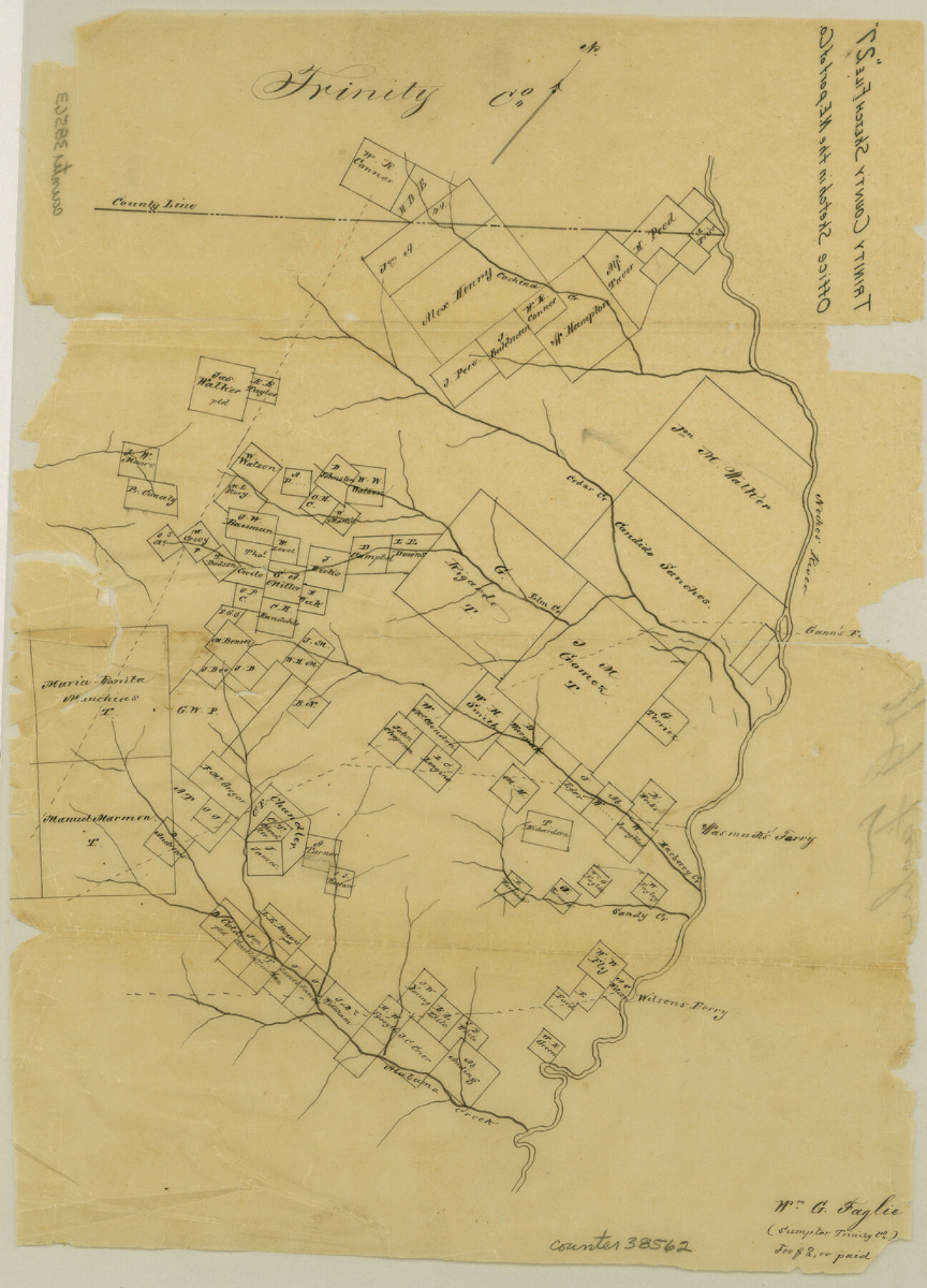 38562, Trinity County Sketch File 27, General Map Collection