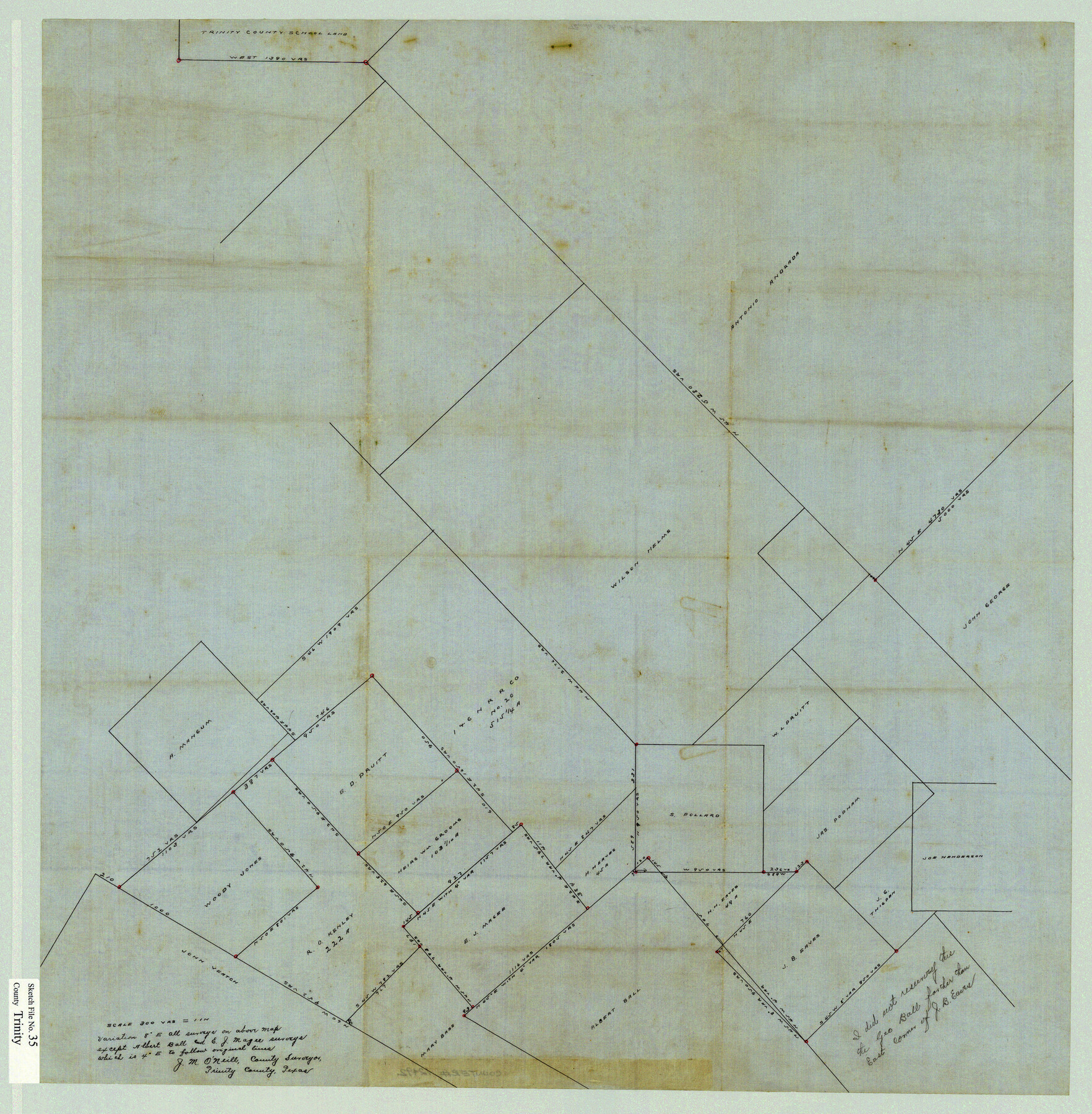 38580, Trinity County Sketch File 35, General Map Collection