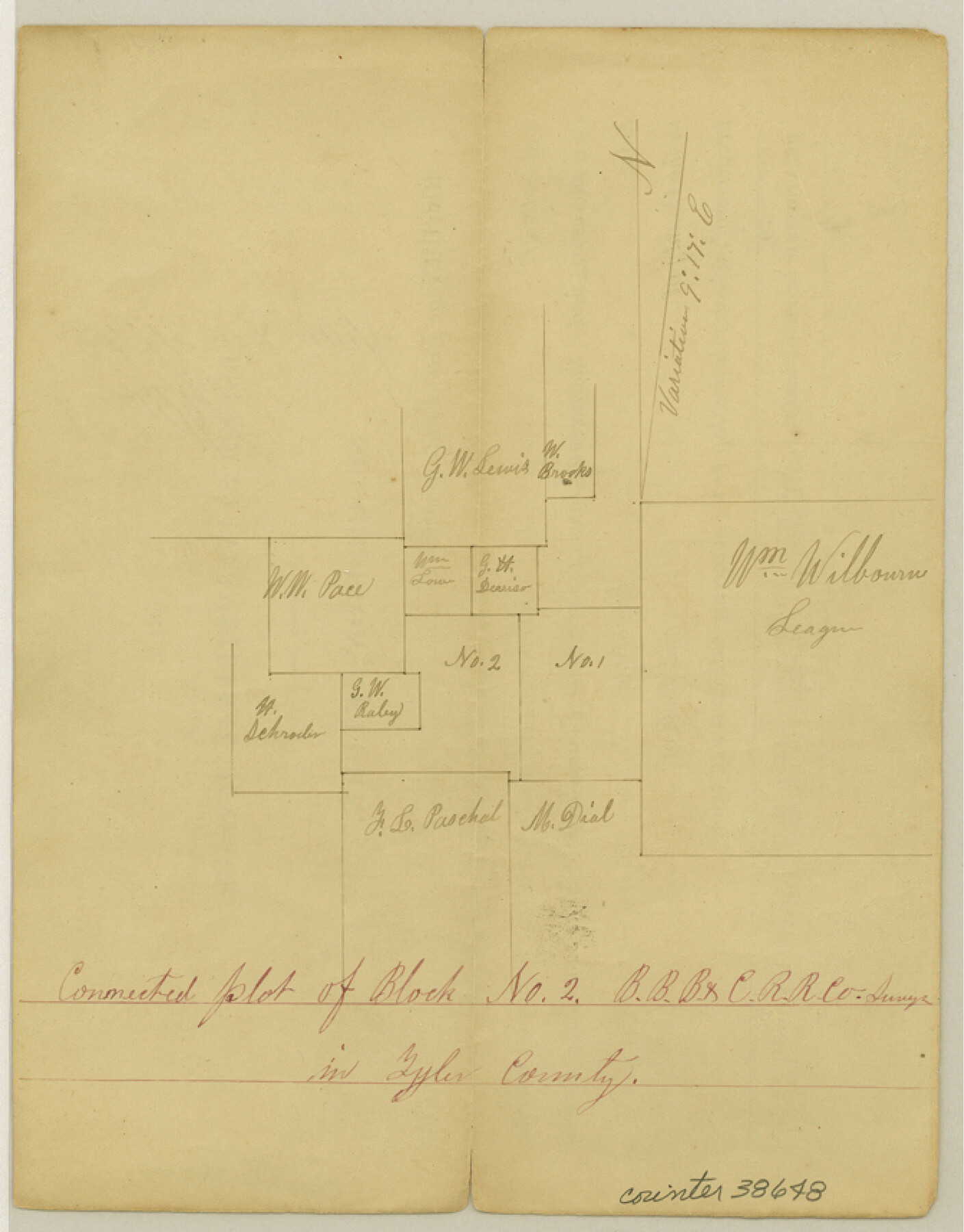 38648, Tyler County Sketch File 10, General Map Collection