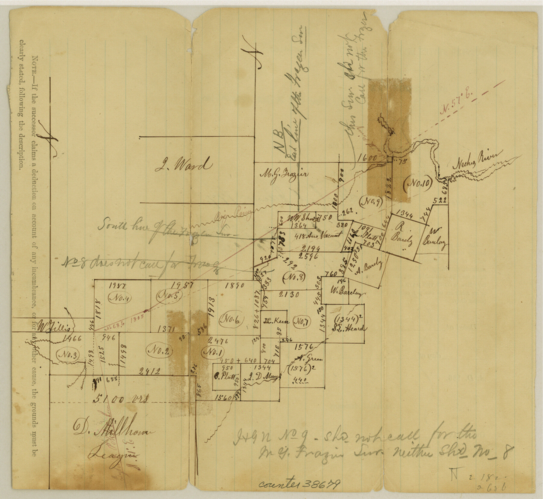 38679, Tyler County Sketch File 22, General Map Collection