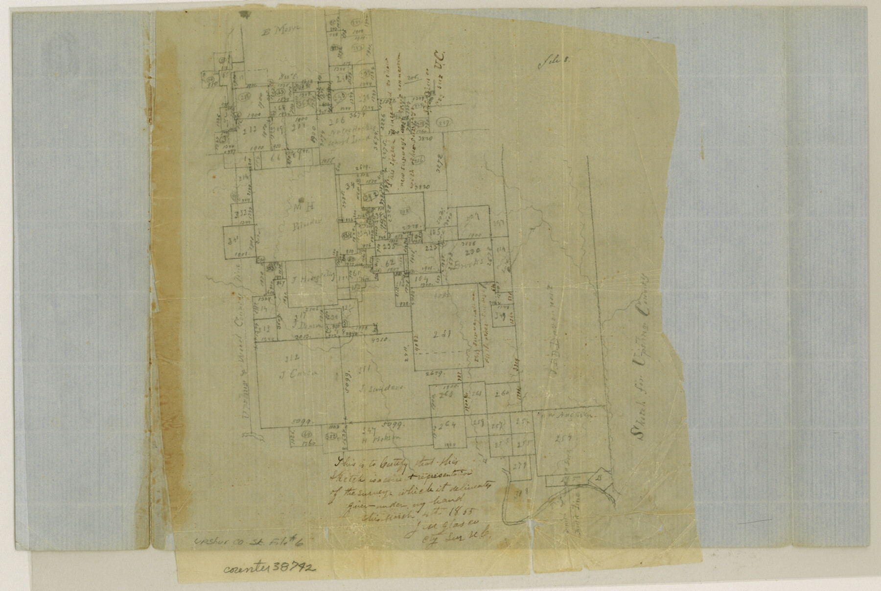 38742, Upshur County Sketch File 6, General Map Collection