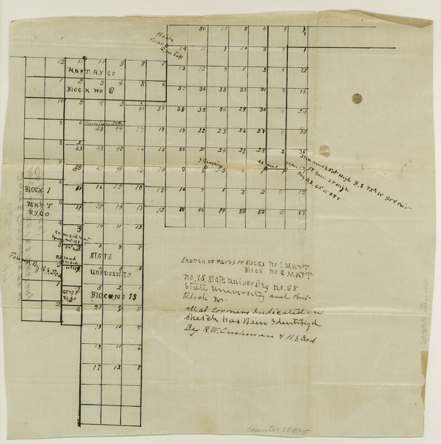 38875, Upton County Sketch File 17, General Map Collection