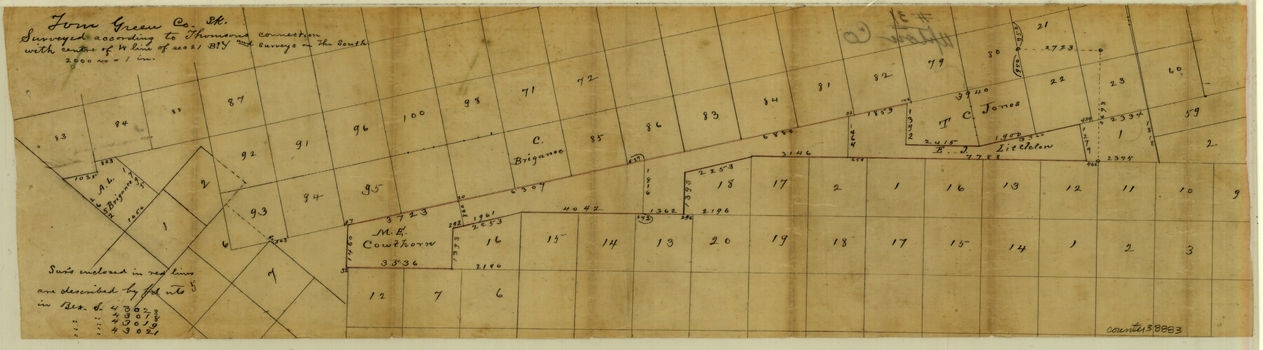 38883, Upton County Sketch File 31, General Map Collection