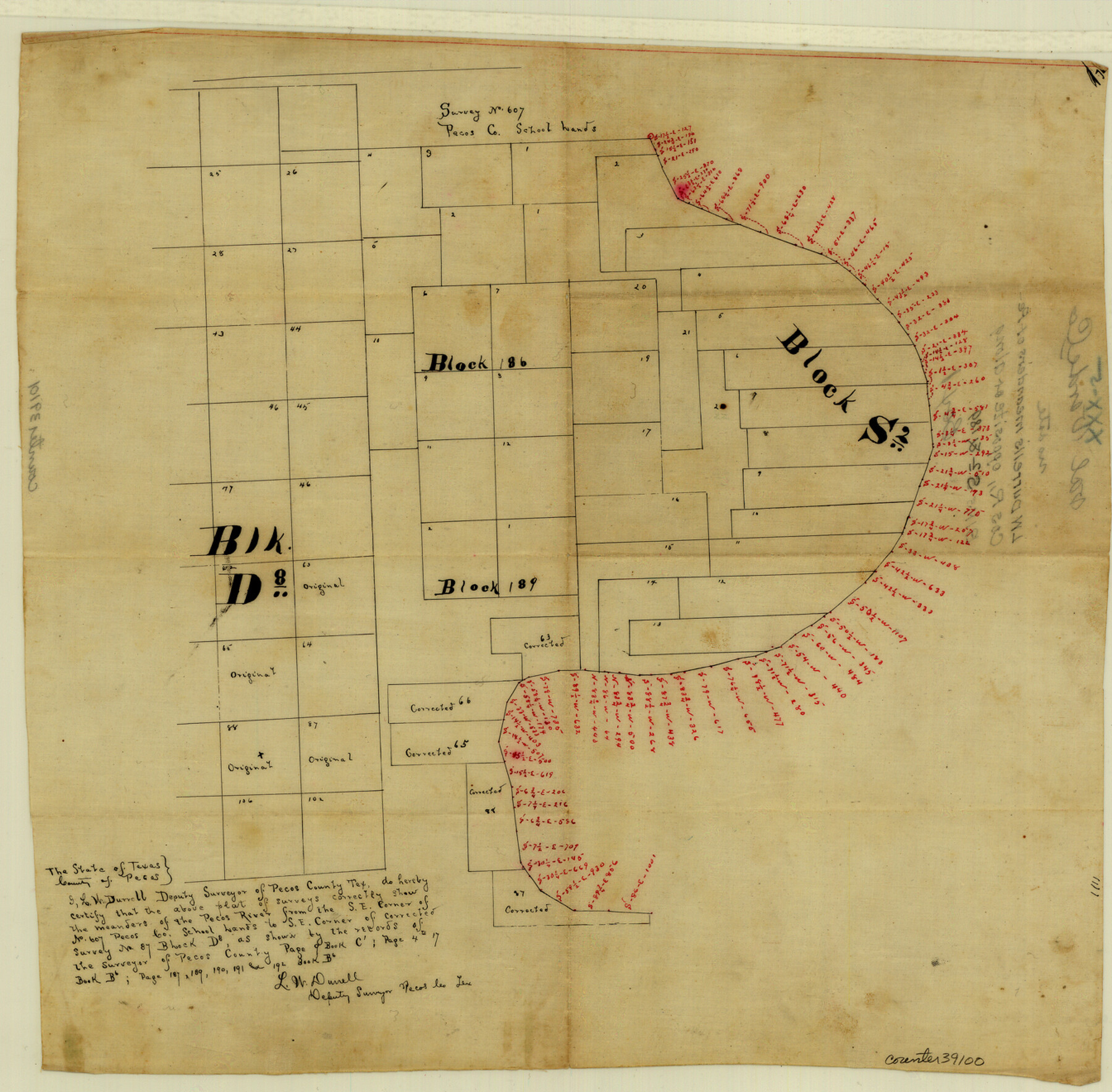 39100, Val Verde County Sketch File XXX5, General Map Collection