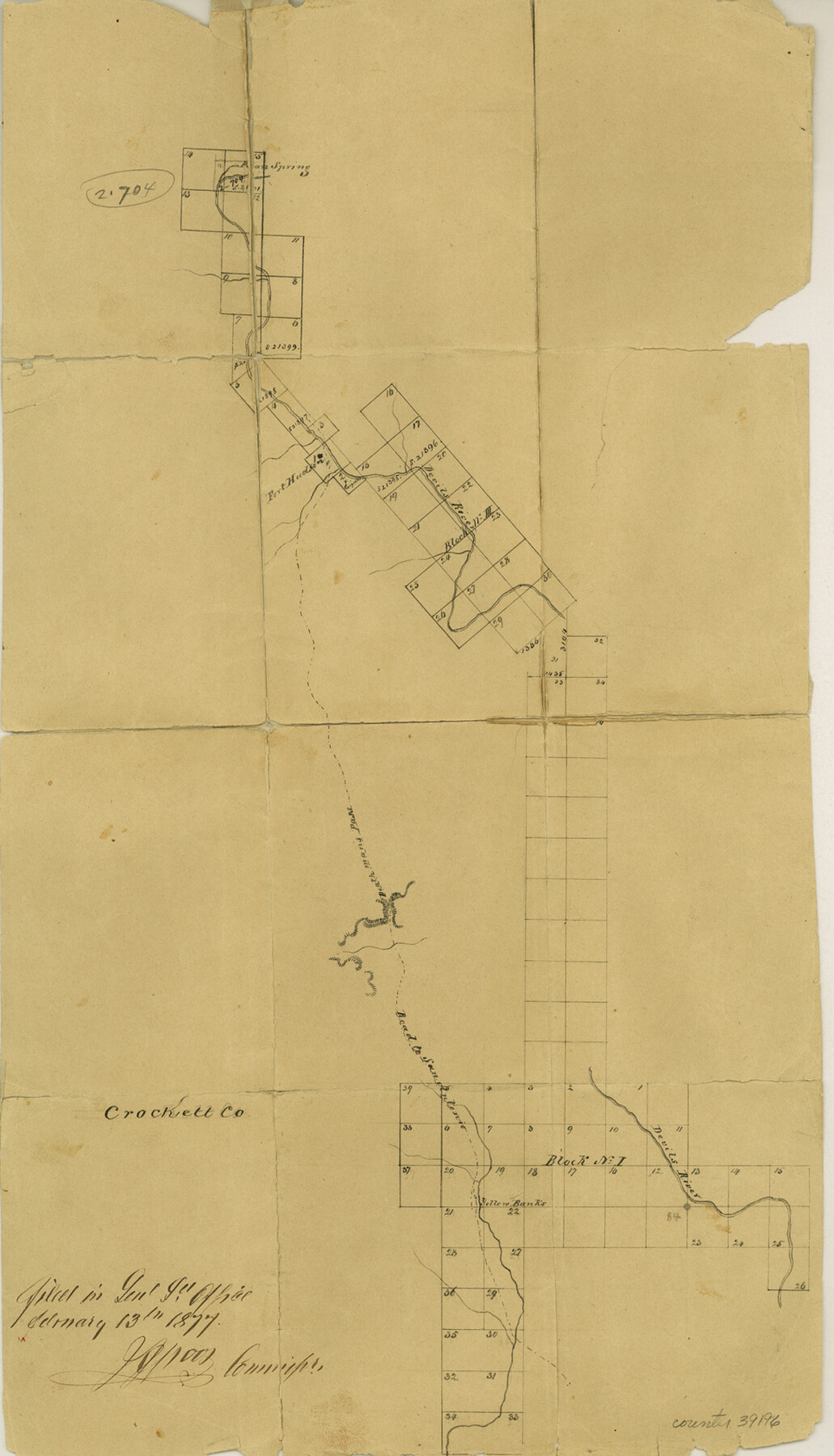 39196, Val Verde County Sketch File 7, General Map Collection