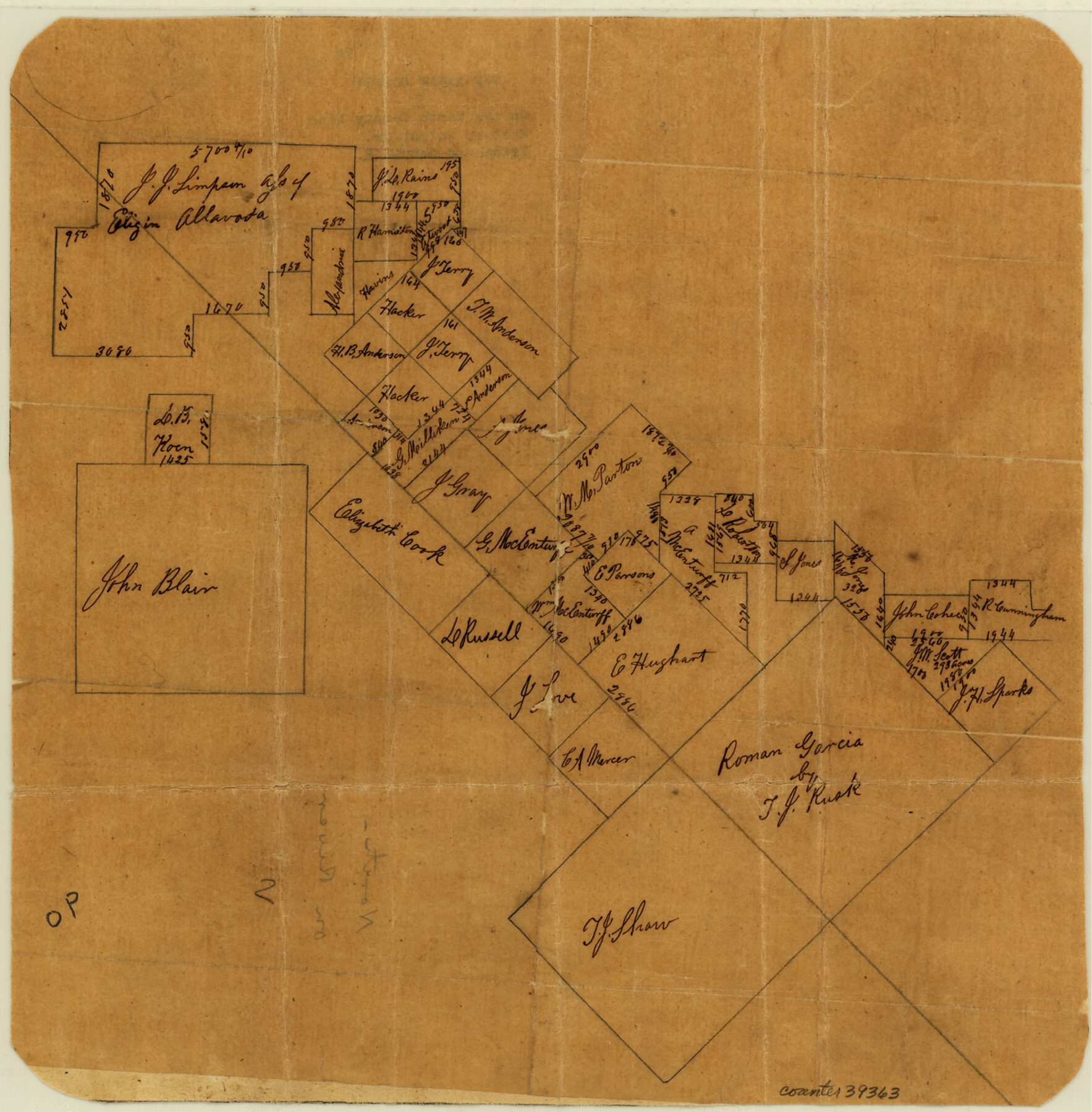 39363, Van Zandt County Sketch File 2a, General Map Collection