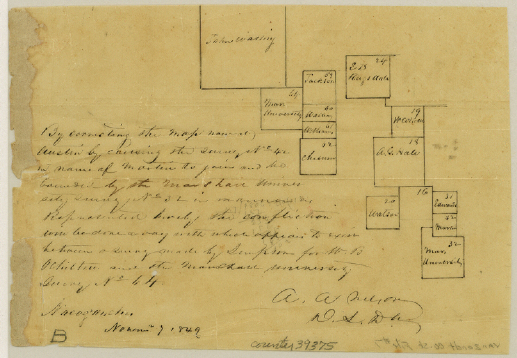 39375, Van Zandt County Sketch File 7, General Map Collection