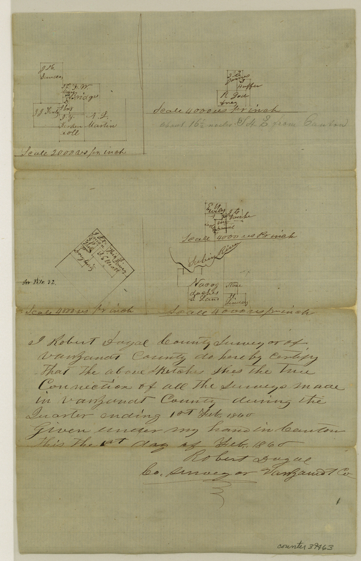 39463, Van Zandt County Sketch File 31, General Map Collection
