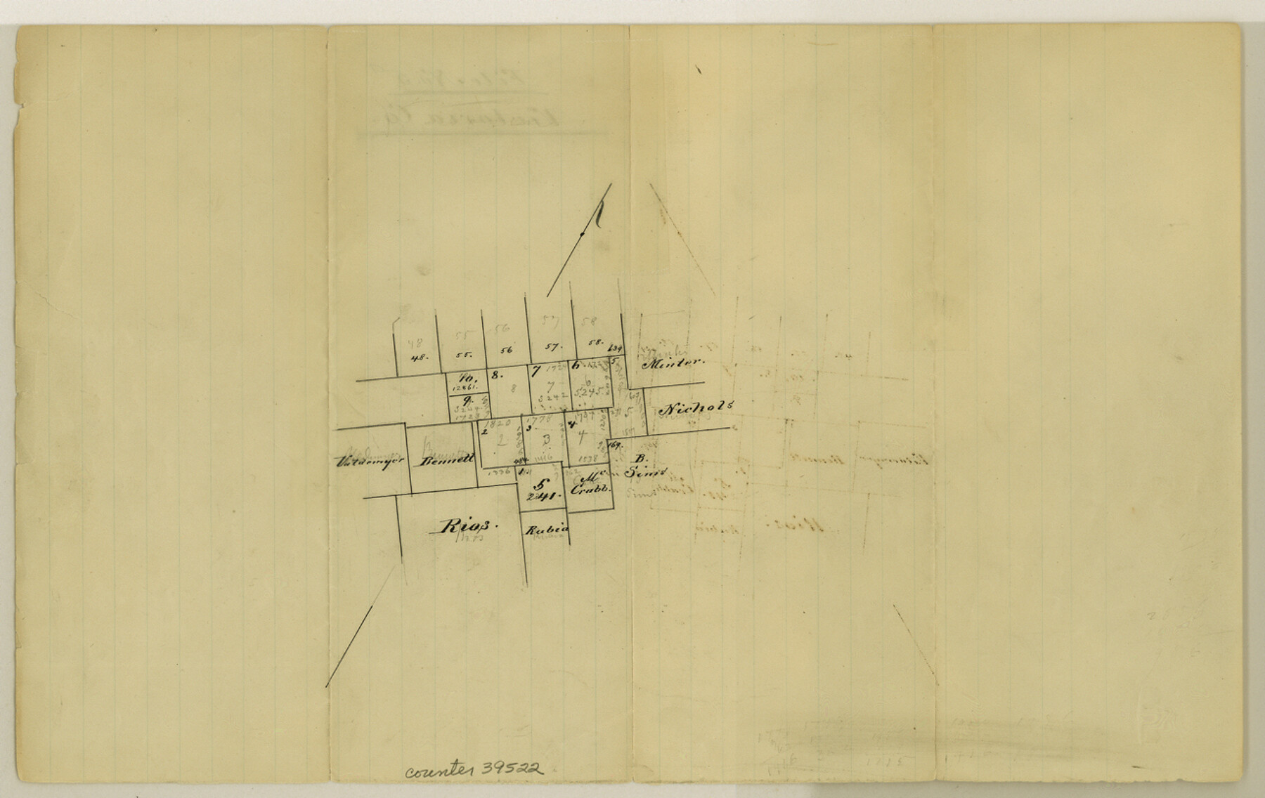 39522, Victoria County Sketch File 5a, General Map Collection