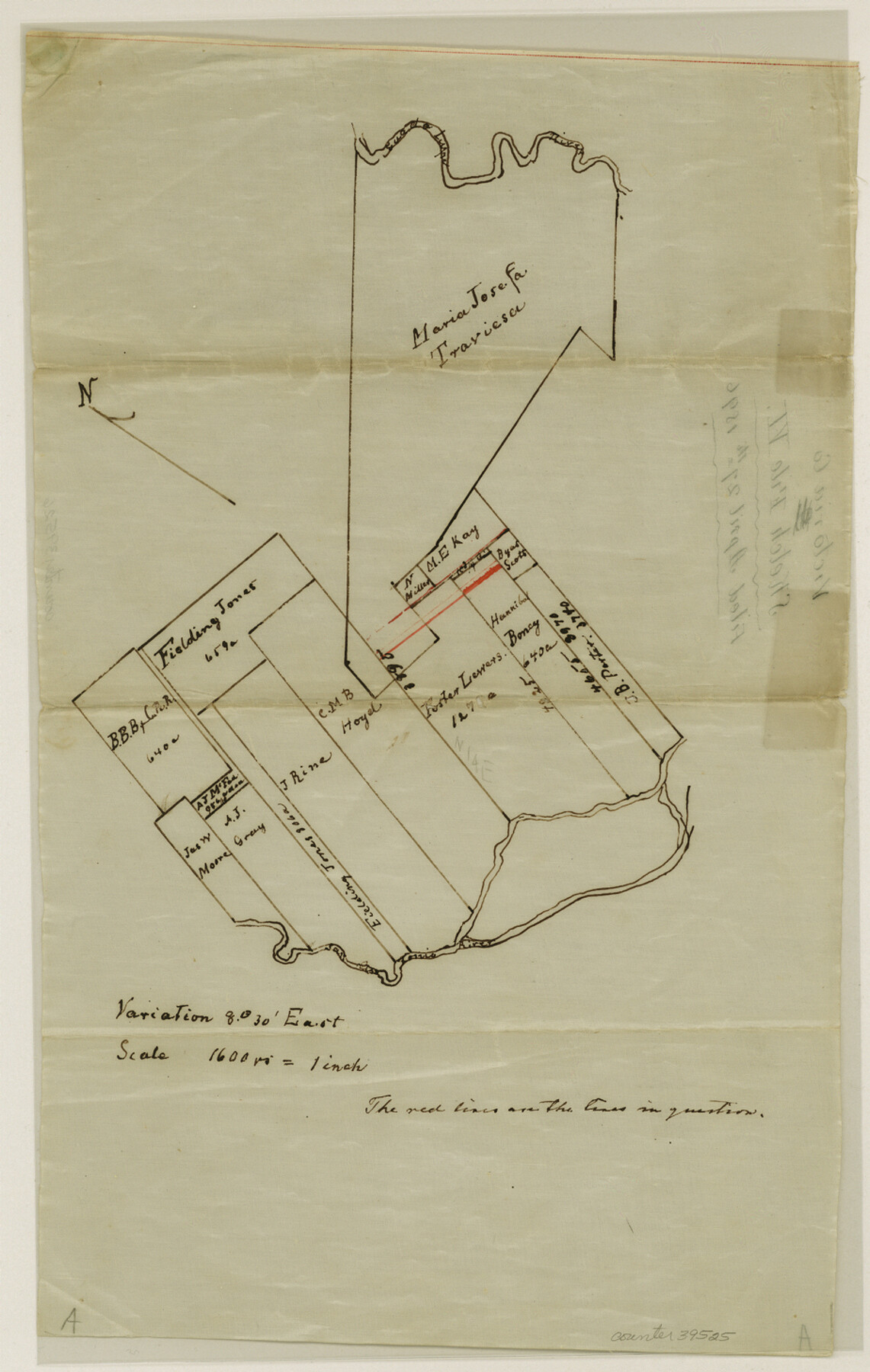 39525, Victoria County Sketch File V1, General Map Collection