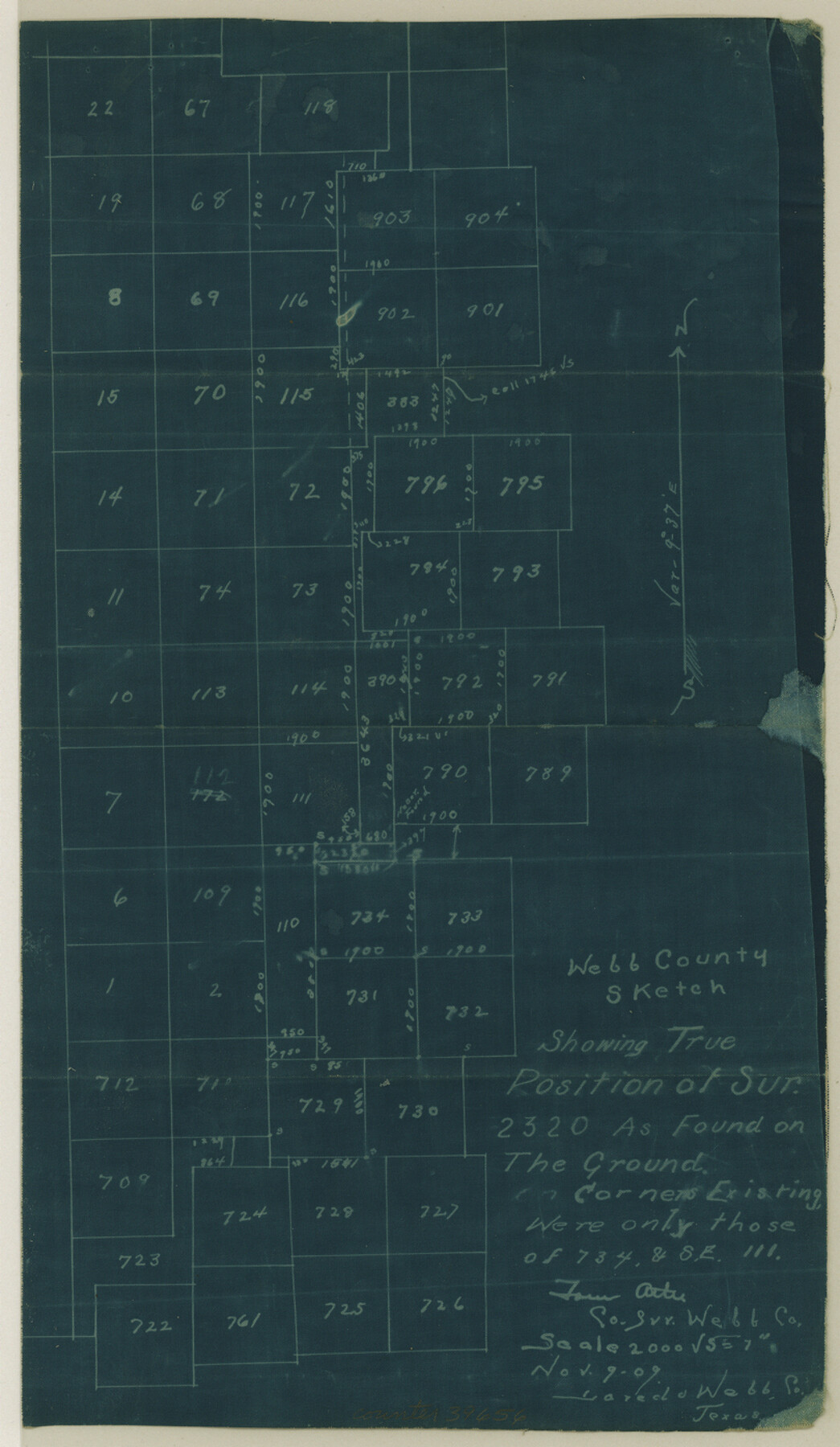 39656, Webb County Sketch File B2, General Map Collection