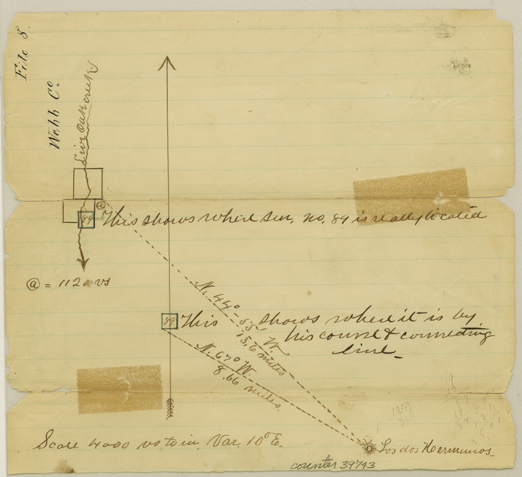 39743, Webb County Sketch File 8a, General Map Collection