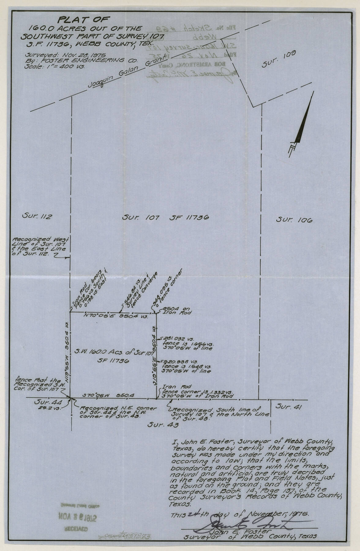 39873, Webb County Sketch File 69, General Map Collection