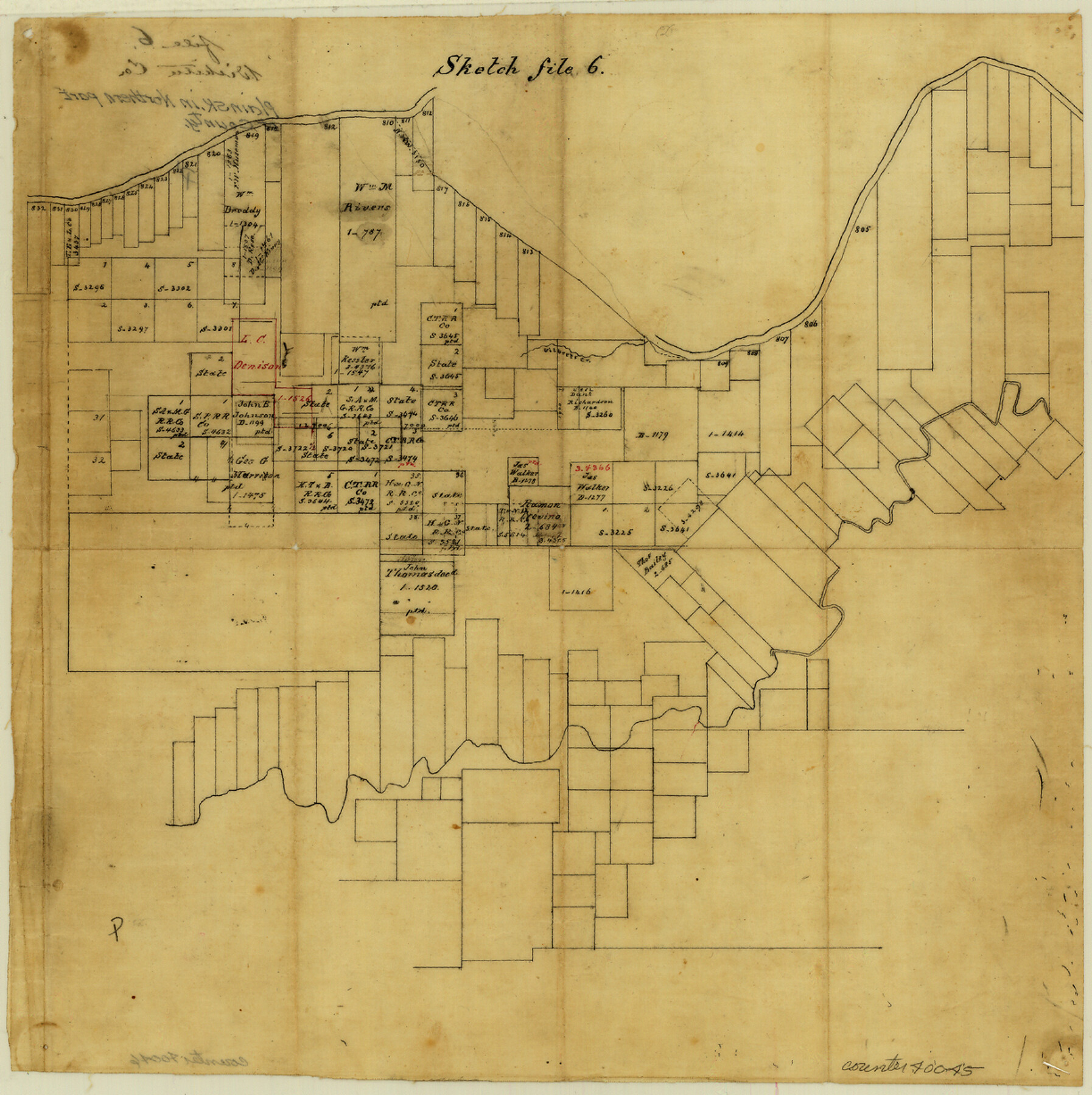 40045, Wichita County Sketch File 6, General Map Collection