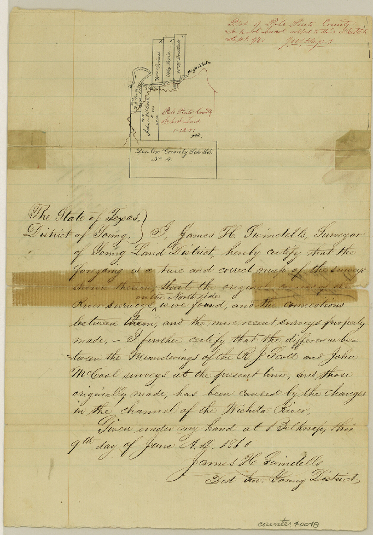 40048, Wichita County Sketch File 8, General Map Collection