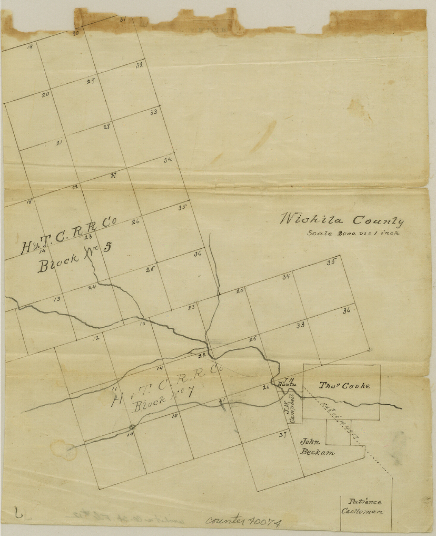 40074, Wichita County Sketch File 12, General Map Collection