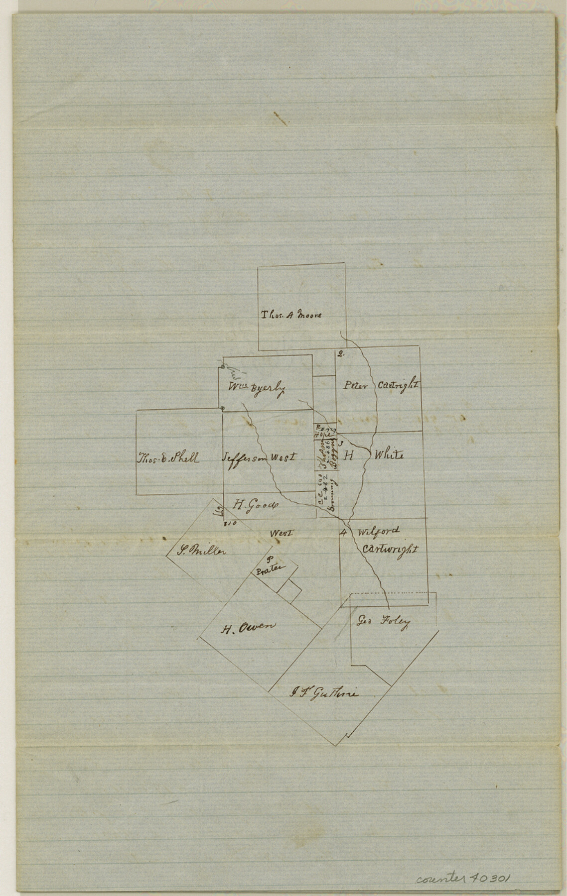 40301, Williamson County Sketch File 3, General Map Collection