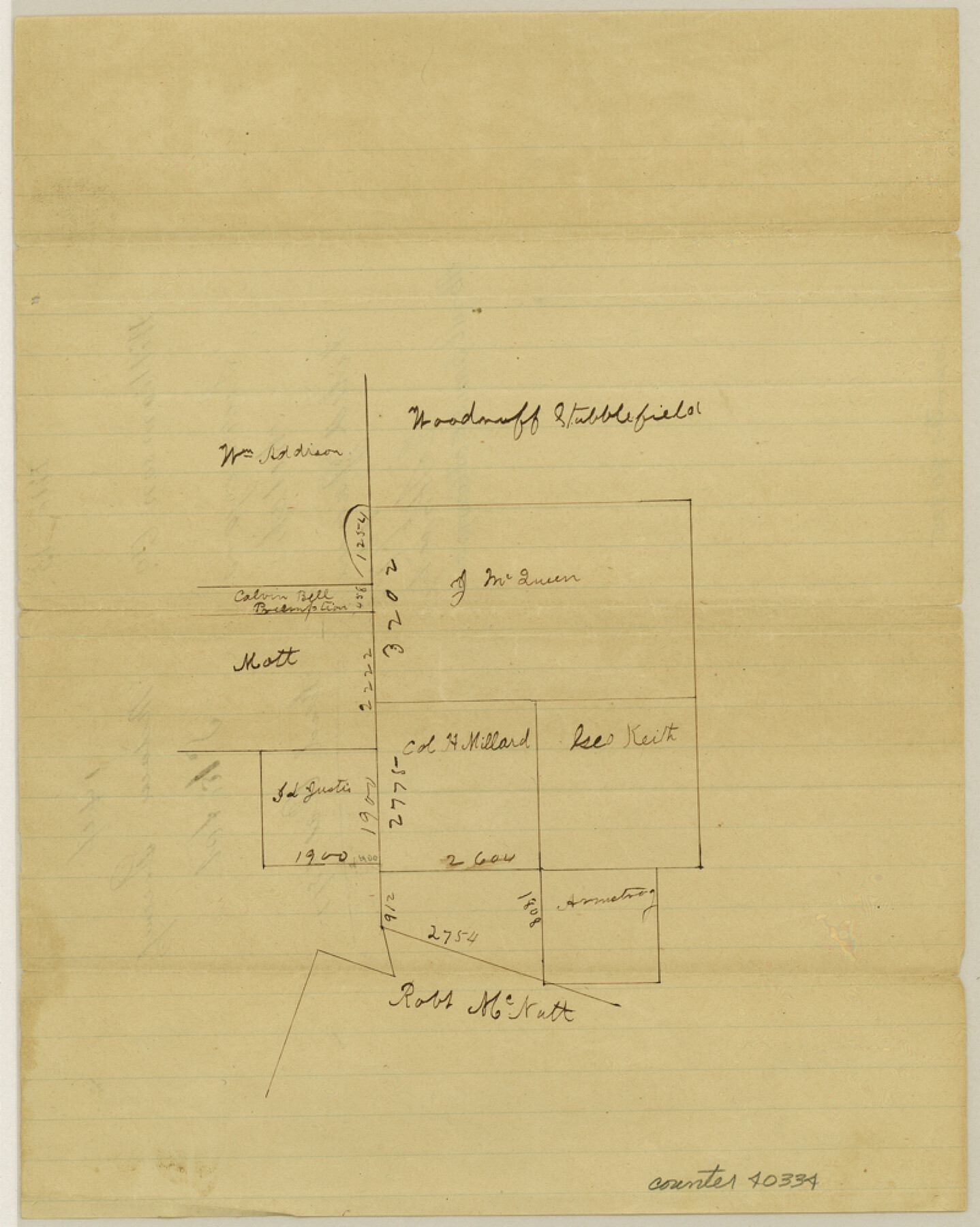 40334, Williamson County Sketch File 15, General Map Collection