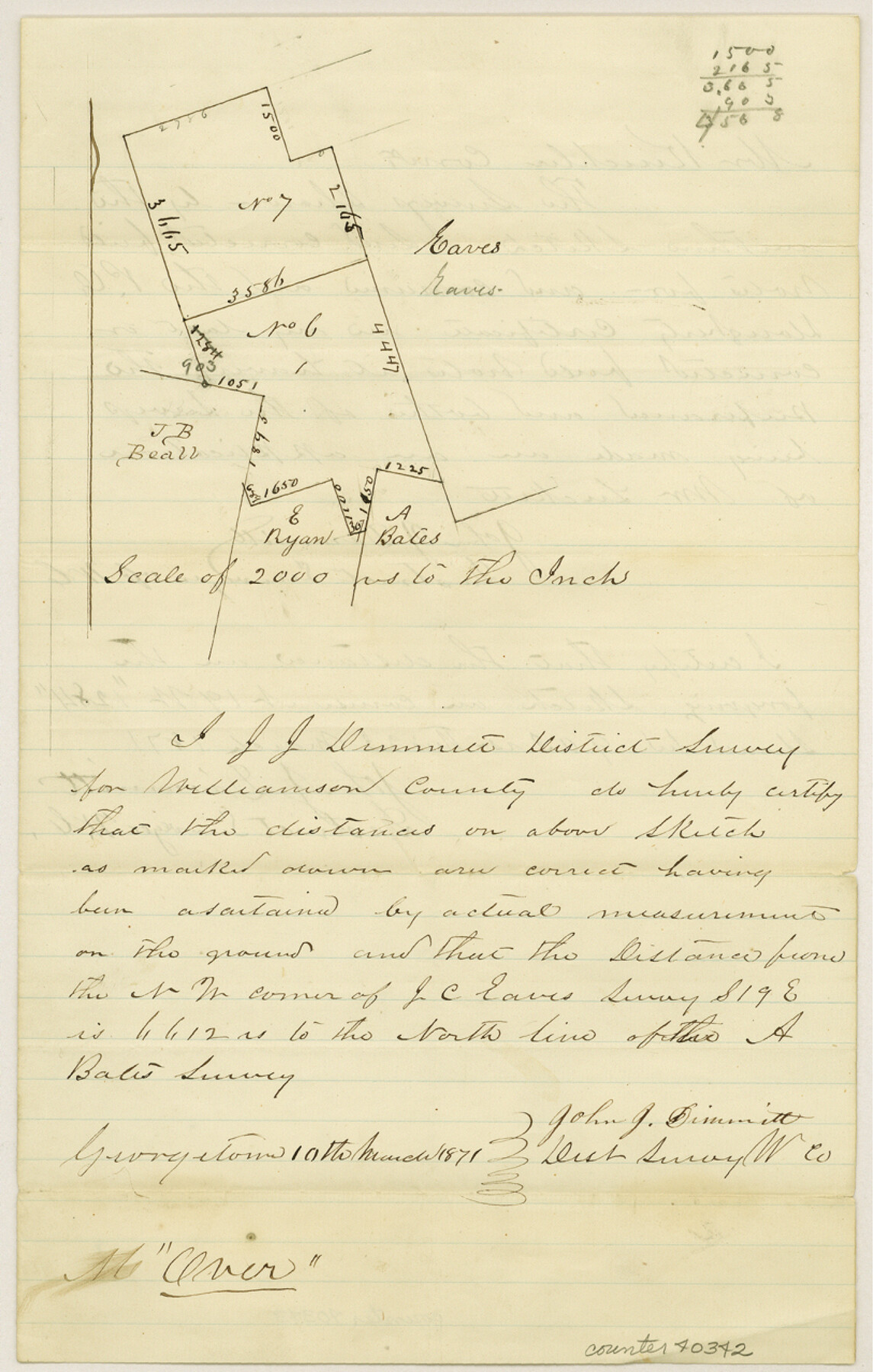 40342, Williamson County Sketch File 18, General Map Collection