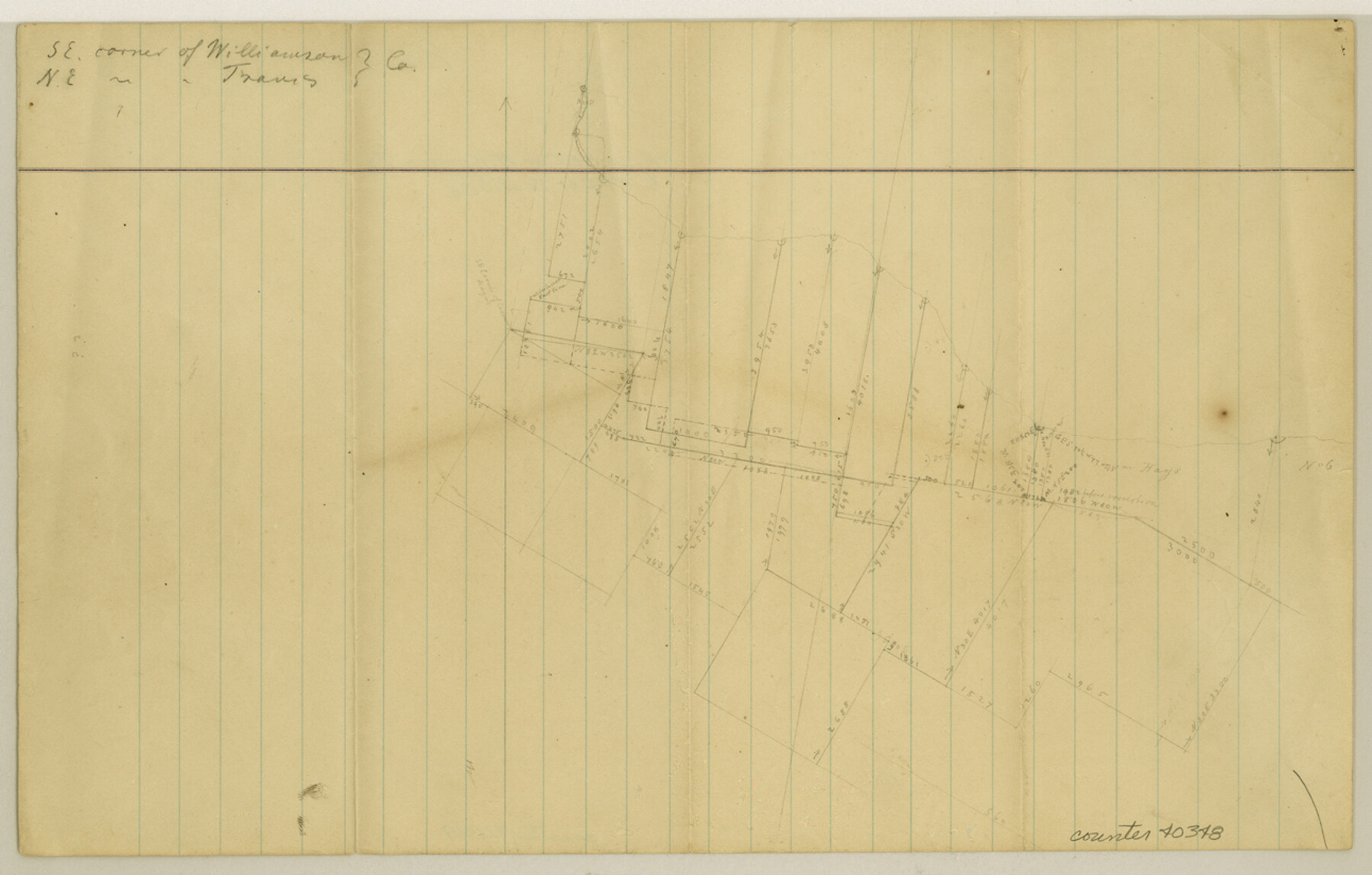 40348, Williamson County Sketch File 20, General Map Collection