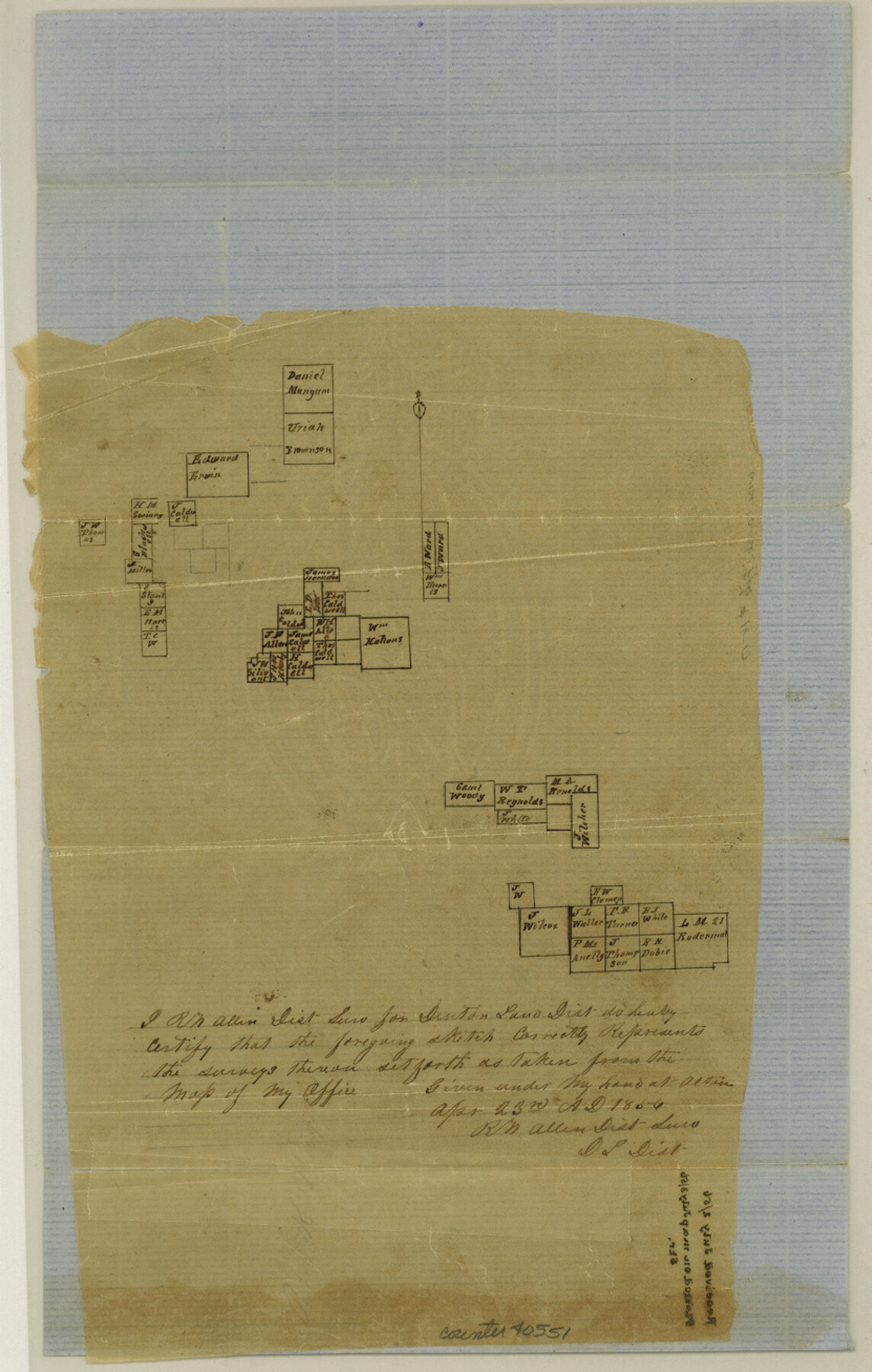 40551, Wise County Sketch File 16 and 17, General Map Collection