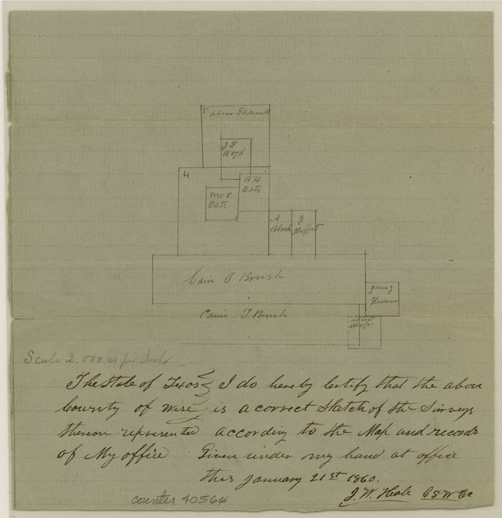 40566, Wise County Sketch File 22, General Map Collection