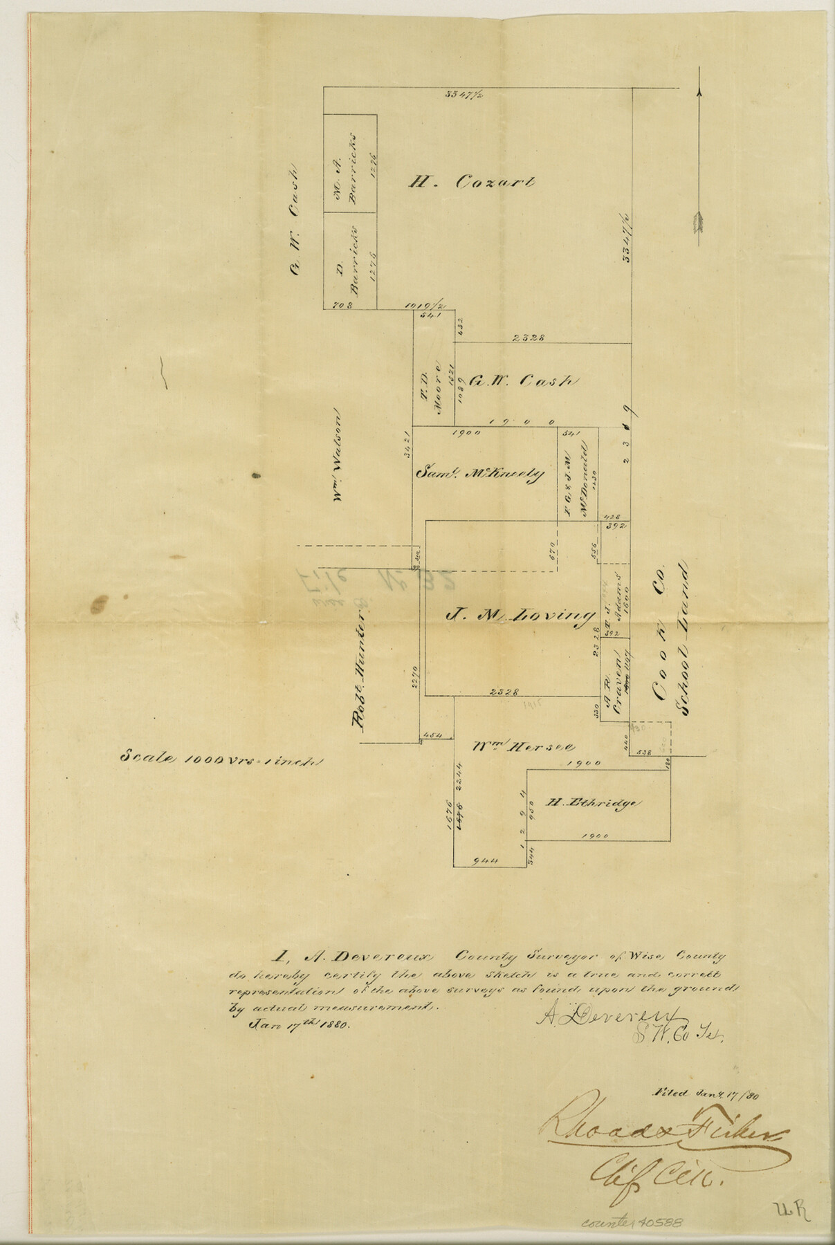 40588, Wise County Sketch File 32, General Map Collection