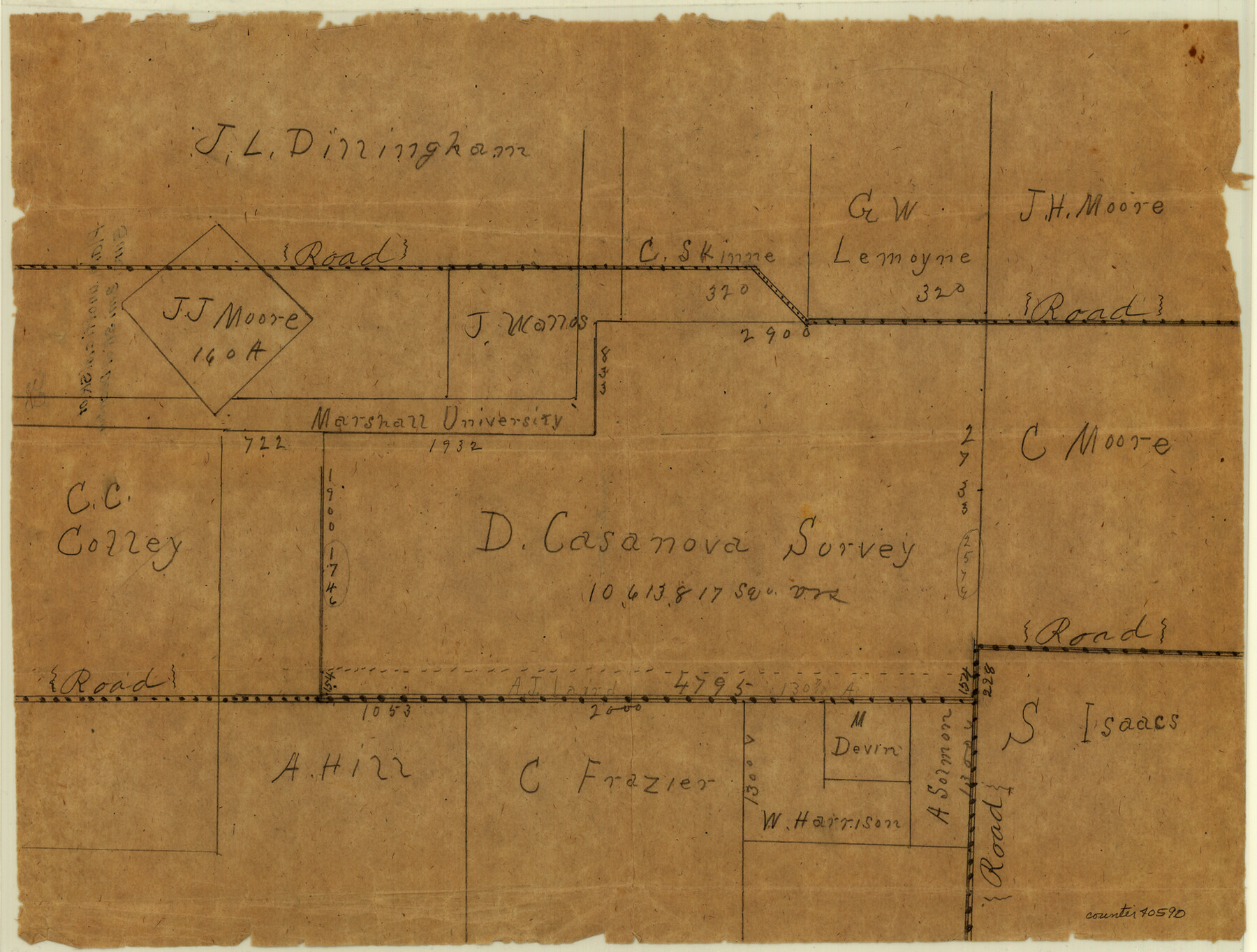 40590, Wise County Sketch File 33, General Map Collection