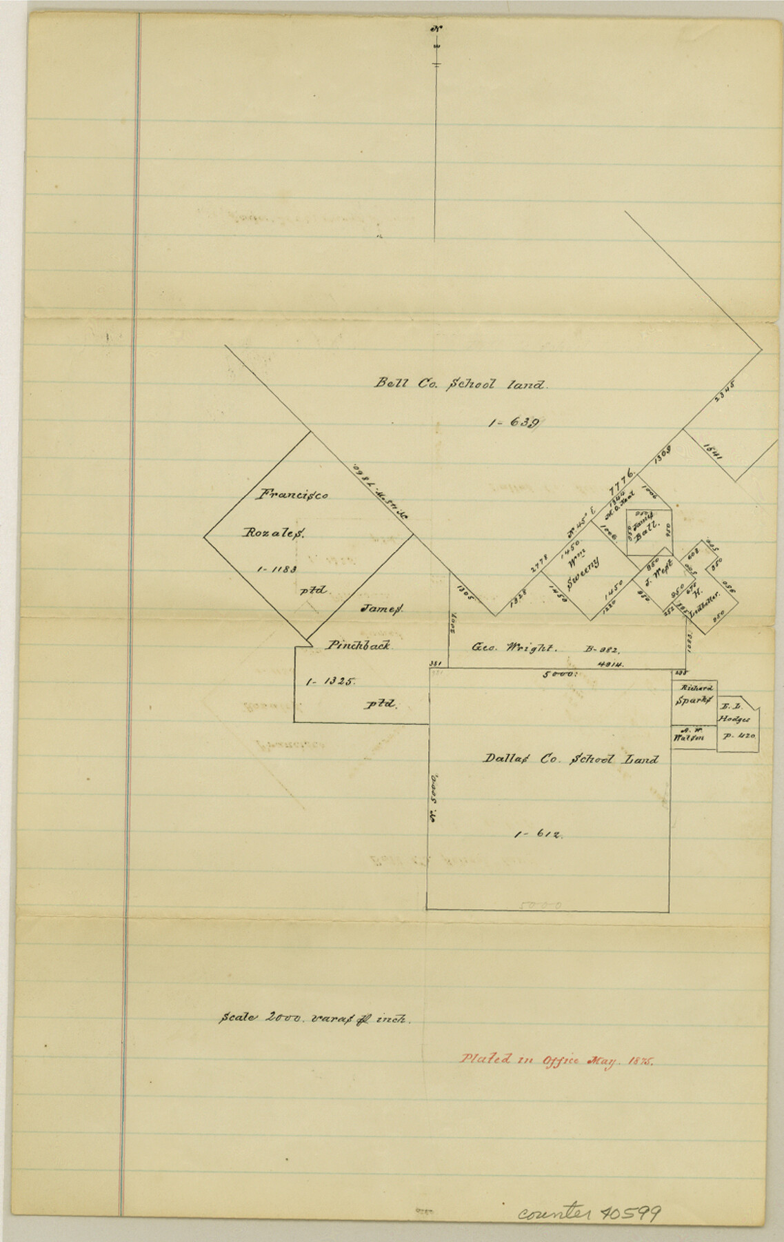 40599, Wise County Sketch File 41, General Map Collection