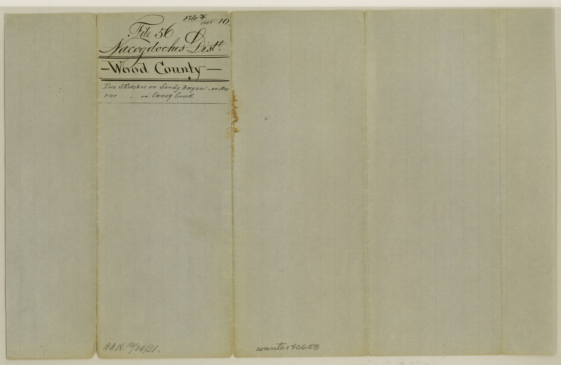 40658, Wood County Sketch File 10, General Map Collection